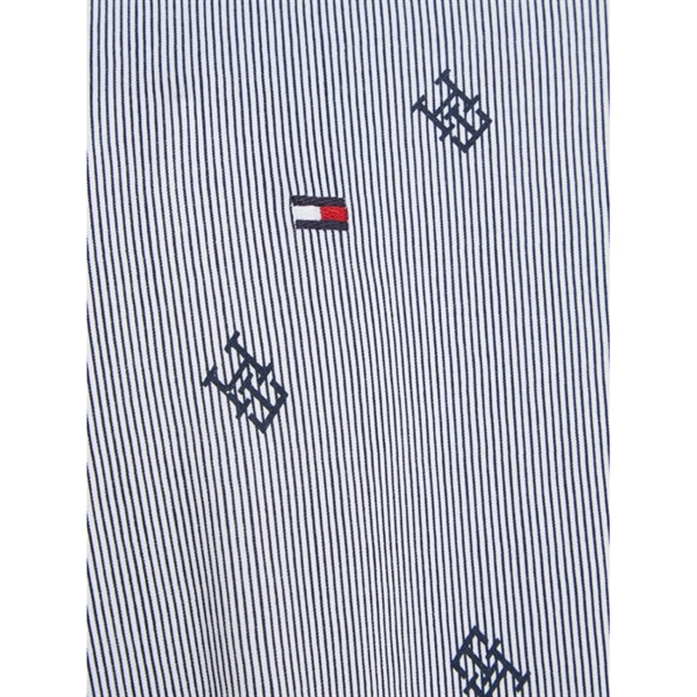 Tommy Hilfiger Allover Monogram Shirt Blue Stripe