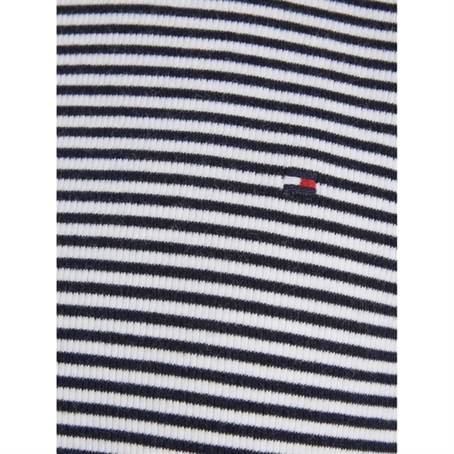 Tommy Hilfiger Stripe Mock Blouse White / Desert Sky Stripe