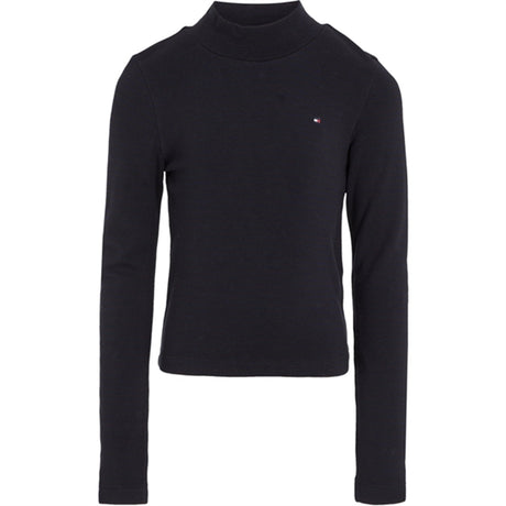 Tommy Hilfiger Stripe Mock Blouse Black / Desert Sky Stripe