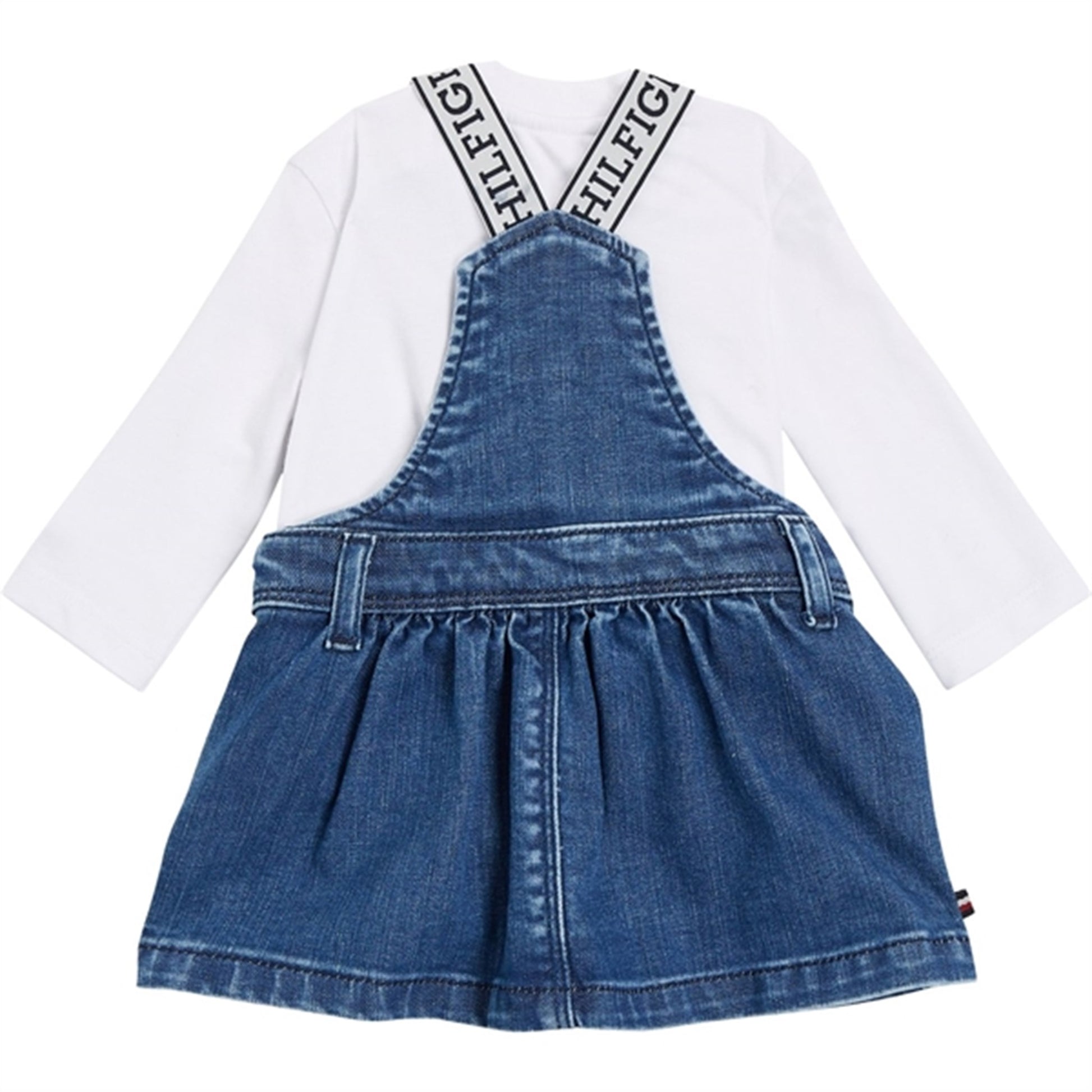 Tommy Hilfiger Baby Denim Dungaree Sæt Denim Medium
