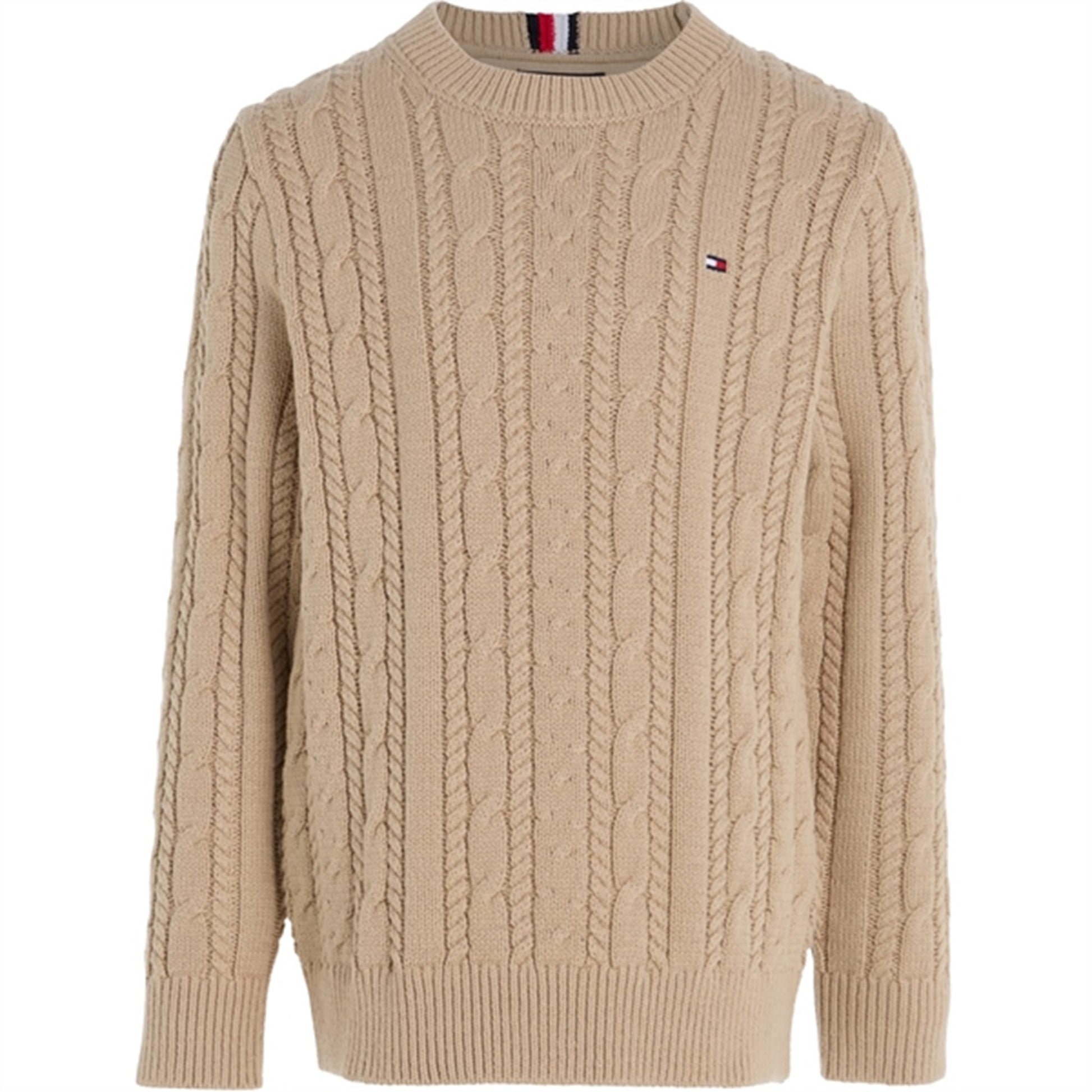 Tommy Hilfiger Essential Cable Knit Jumper Merino