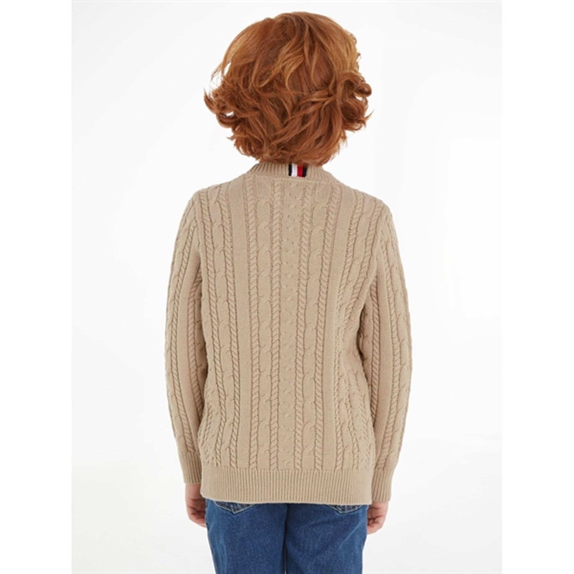 Tommy Hilfiger Essential Cable Knit Jumper Merino