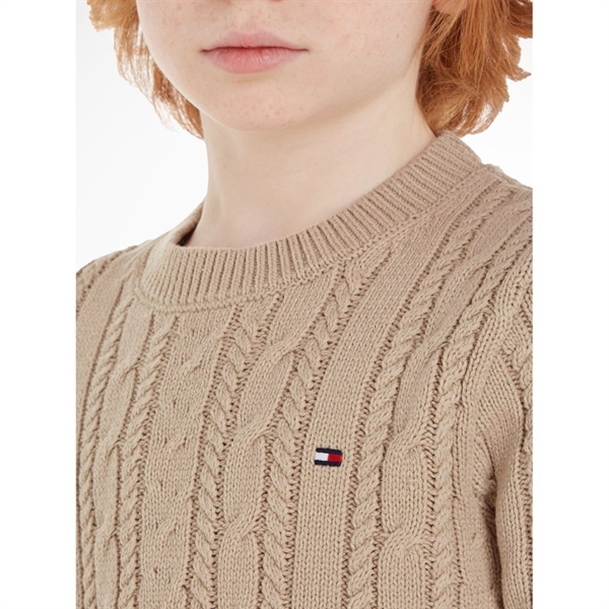 Tommy Hilfiger Essential Cable Knit Jumper Merino