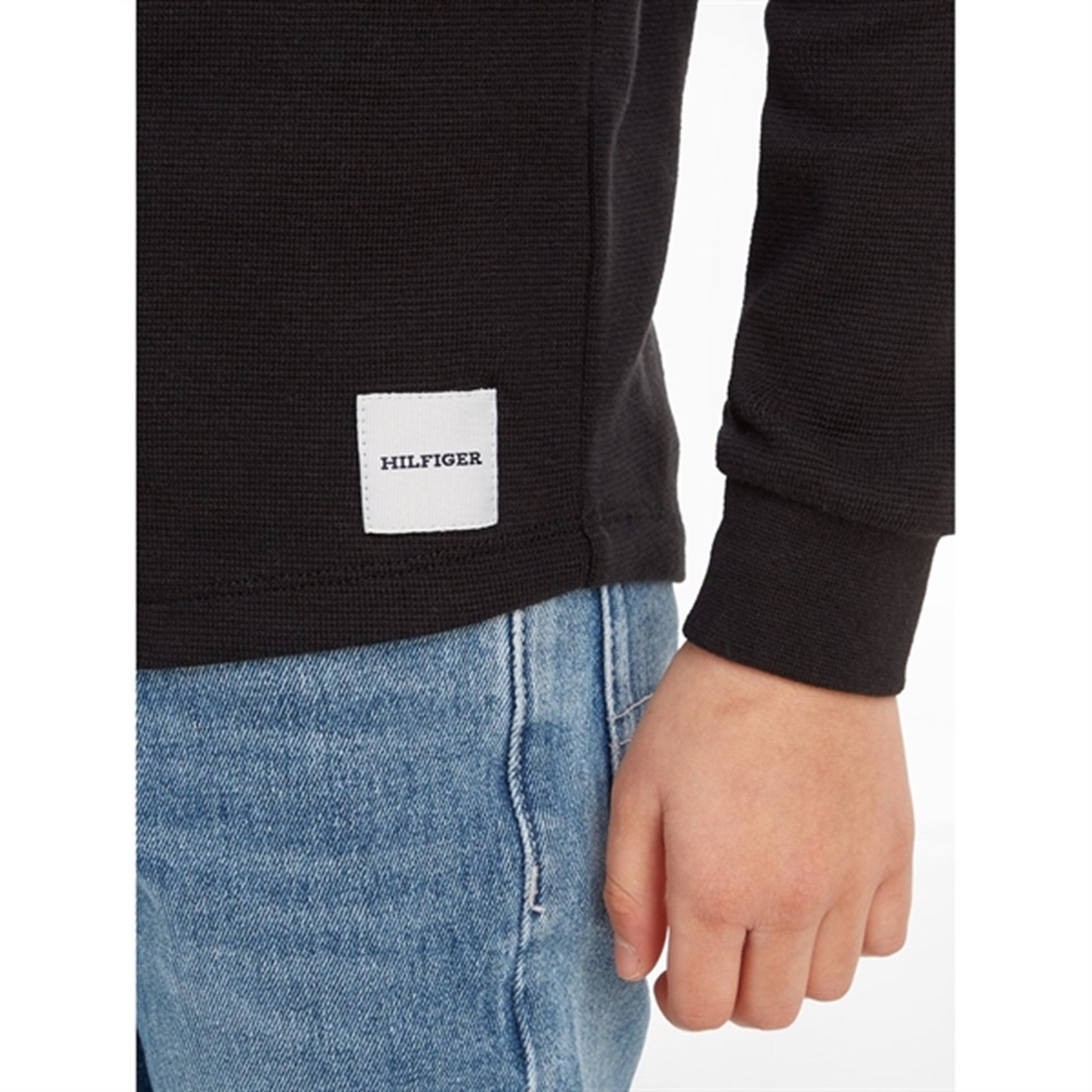 Tommy Hilfiger Mini Waffle T-Shirt Black