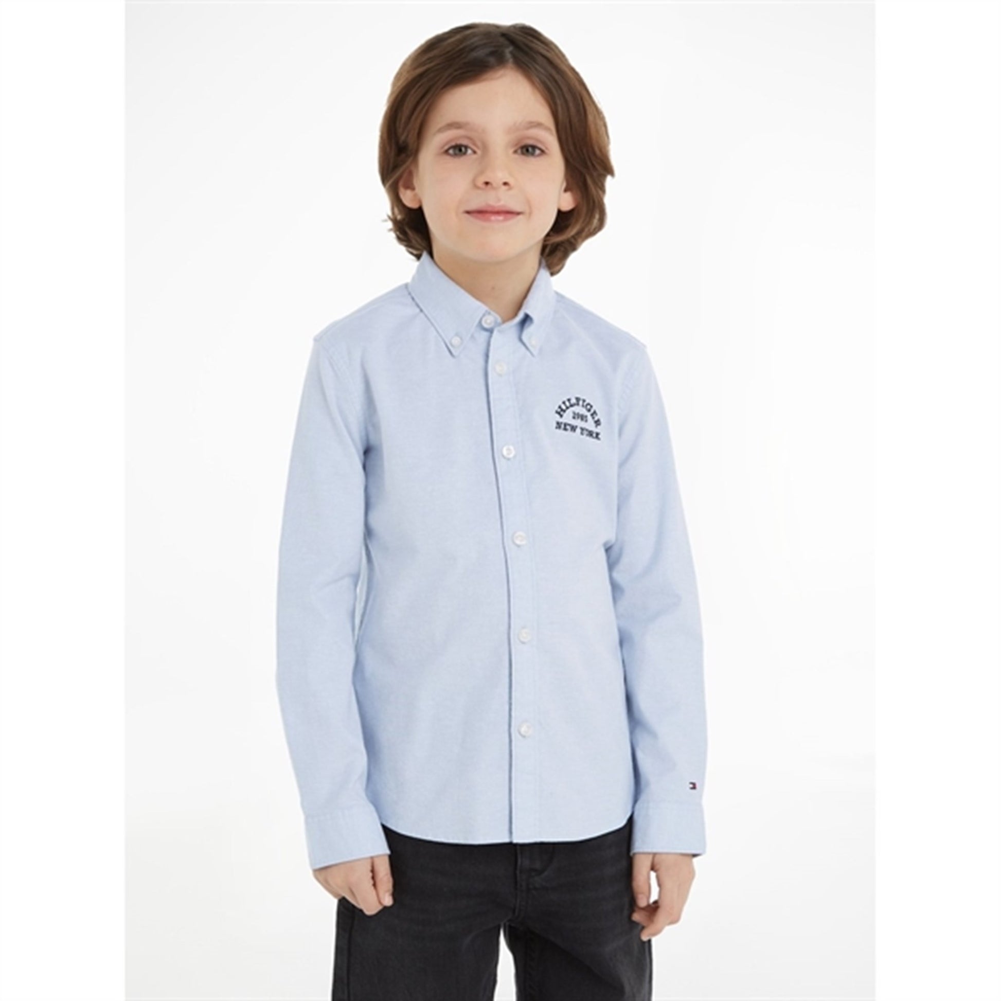 Tommy Hilfiger Varsity Oxford Shirt Calm Blue