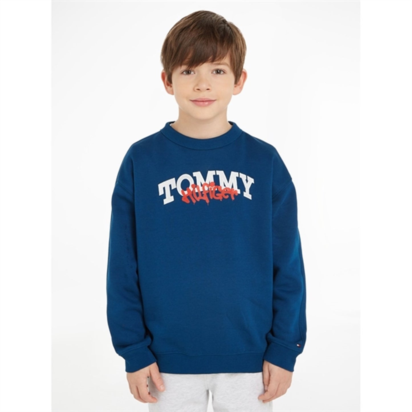 Tommy Hilfiger Graffiti Sweatshirt Deep Indigo