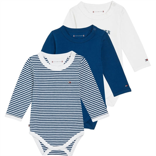 Tommy Hilfiger Baby Body 3-Pack Gift Box Deep Indigo