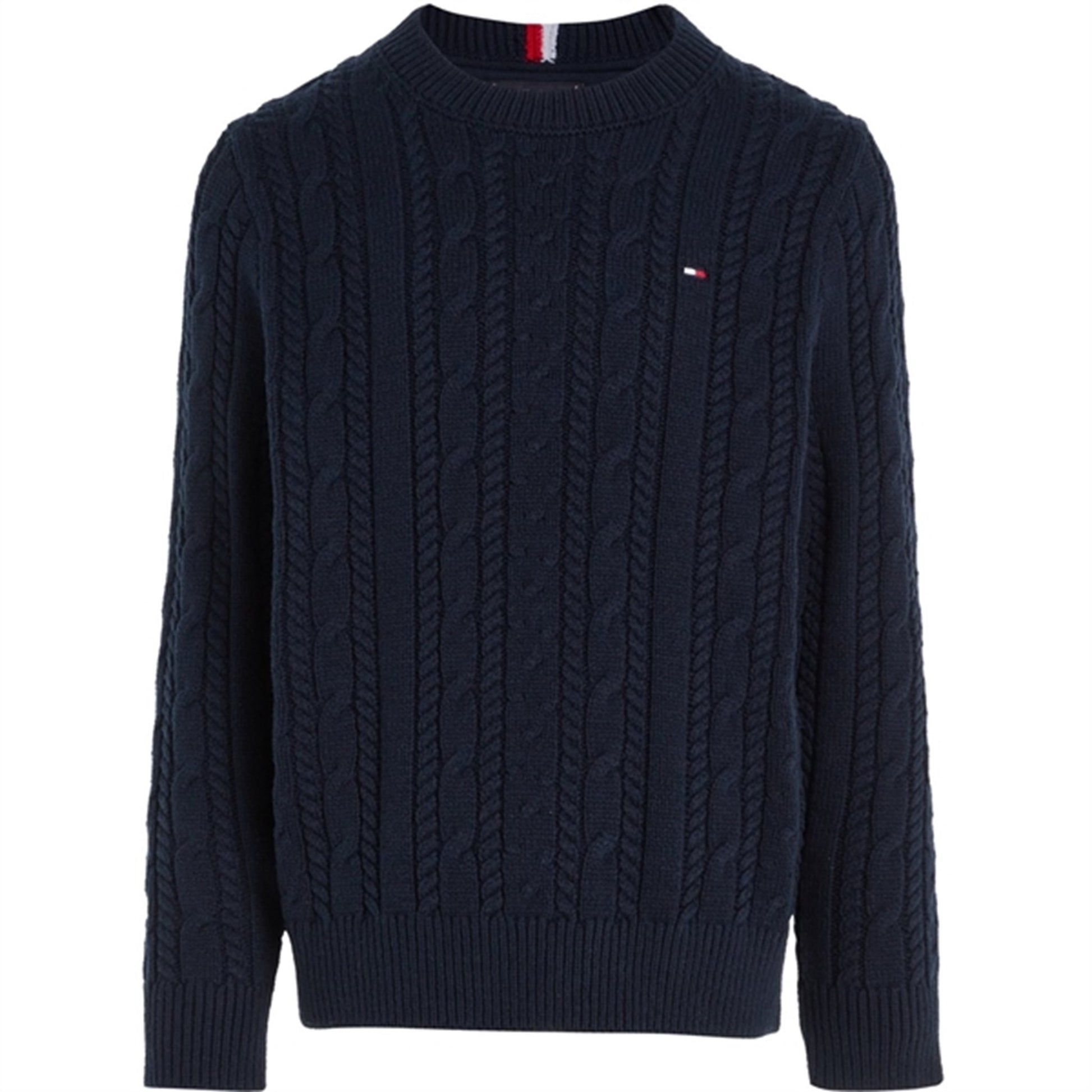 Tommy Hilfiger Essential Cable Knit Jumper Desert Sky