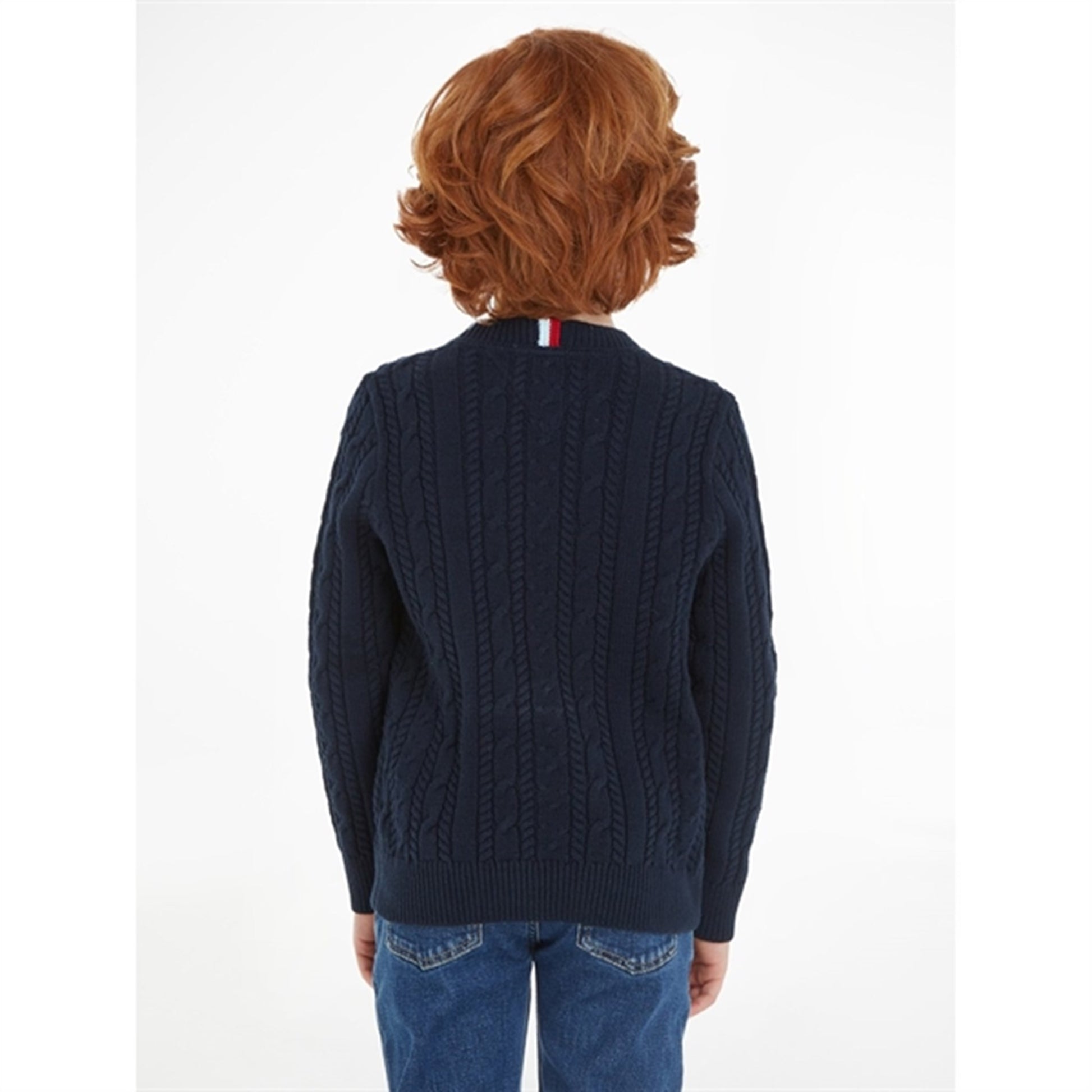 Tommy Hilfiger Essential Cable Knit Jumper Desert Sky