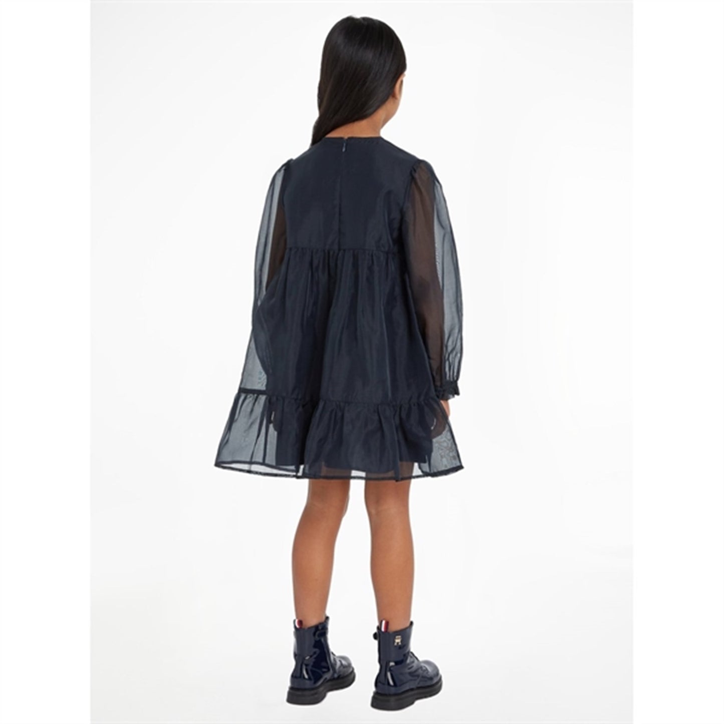Tommy Hilfiger Festive Organza Dress Desert Sky
