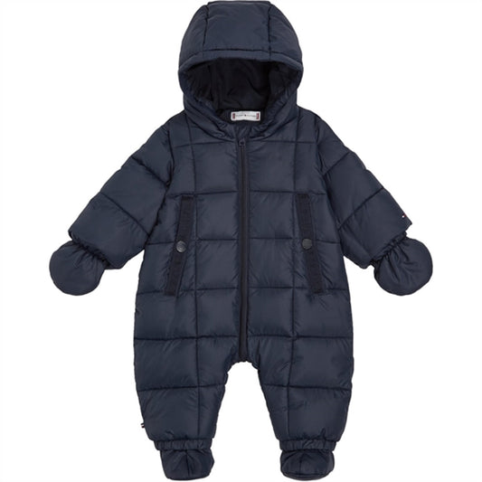 Tommy Hilfiger Baby Monotype Tape Ski Suit Desert Sky