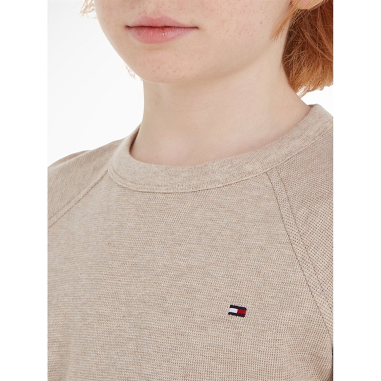 Tommy Hilfiger Mini Waffle Blouse Merino Melange