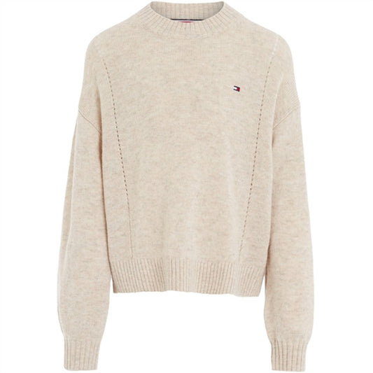 Tommy Hilfiger Essential Soft Wool Jumper Merino Melange