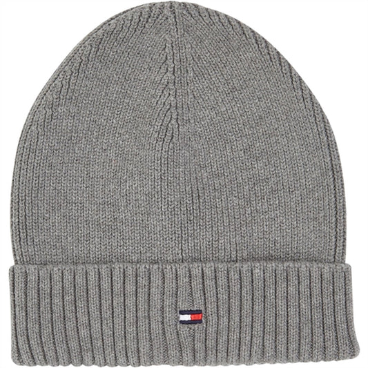 Tommy Hilfiger Small Flag Beanie Light Grey Heather