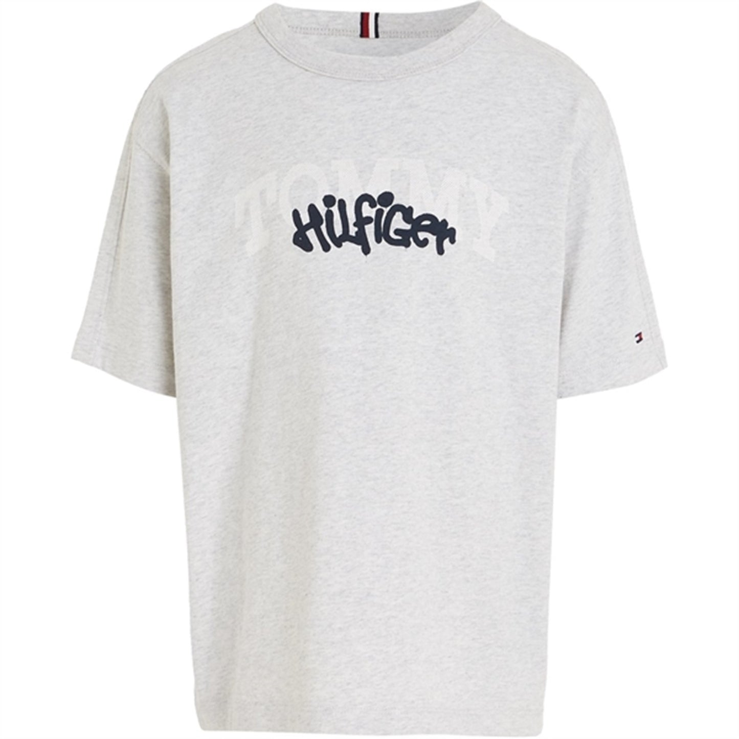 Tommy Hilfiger Hilfiger Graffiti T-Shirt New Light Grey Heather