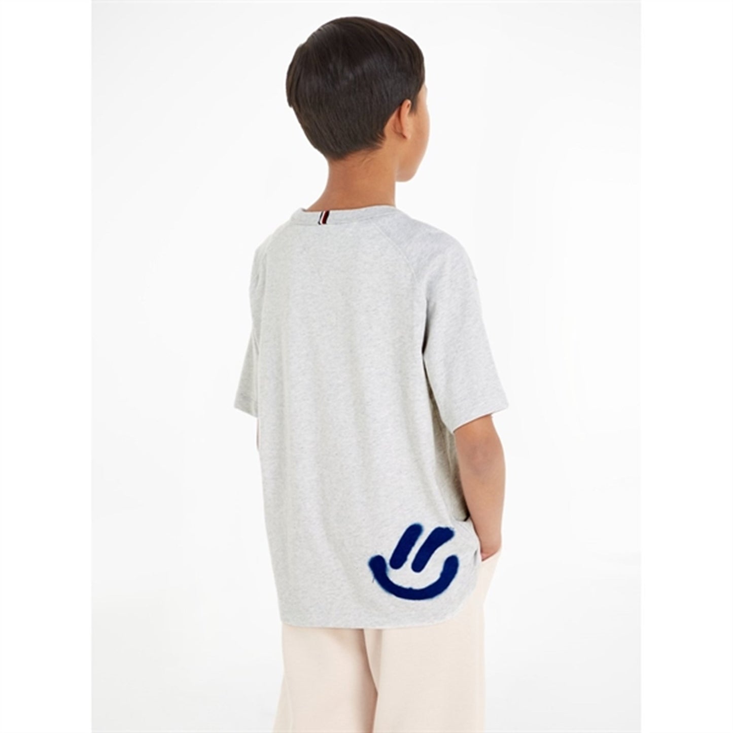 Tommy Hilfiger Hilfiger Graffiti T-Shirt New Light Grey Heather