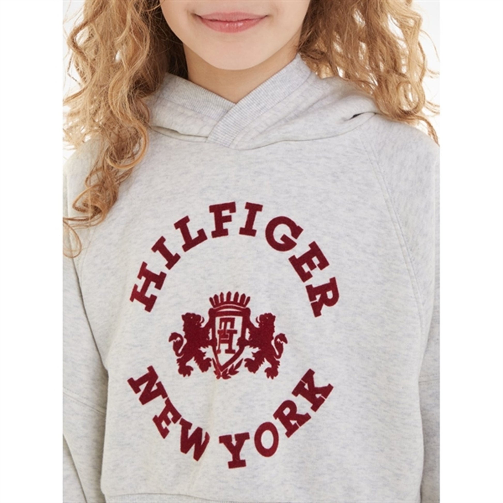 Tommy Hilfiger Crest Hoodie New Light Grey Heather
