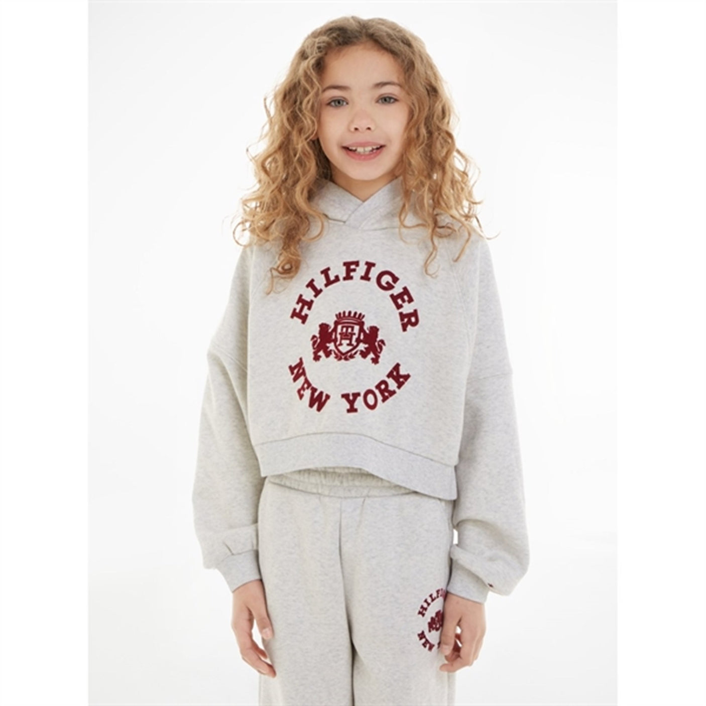 Tommy Hilfiger Crest Hoodie New Light Grey Heather