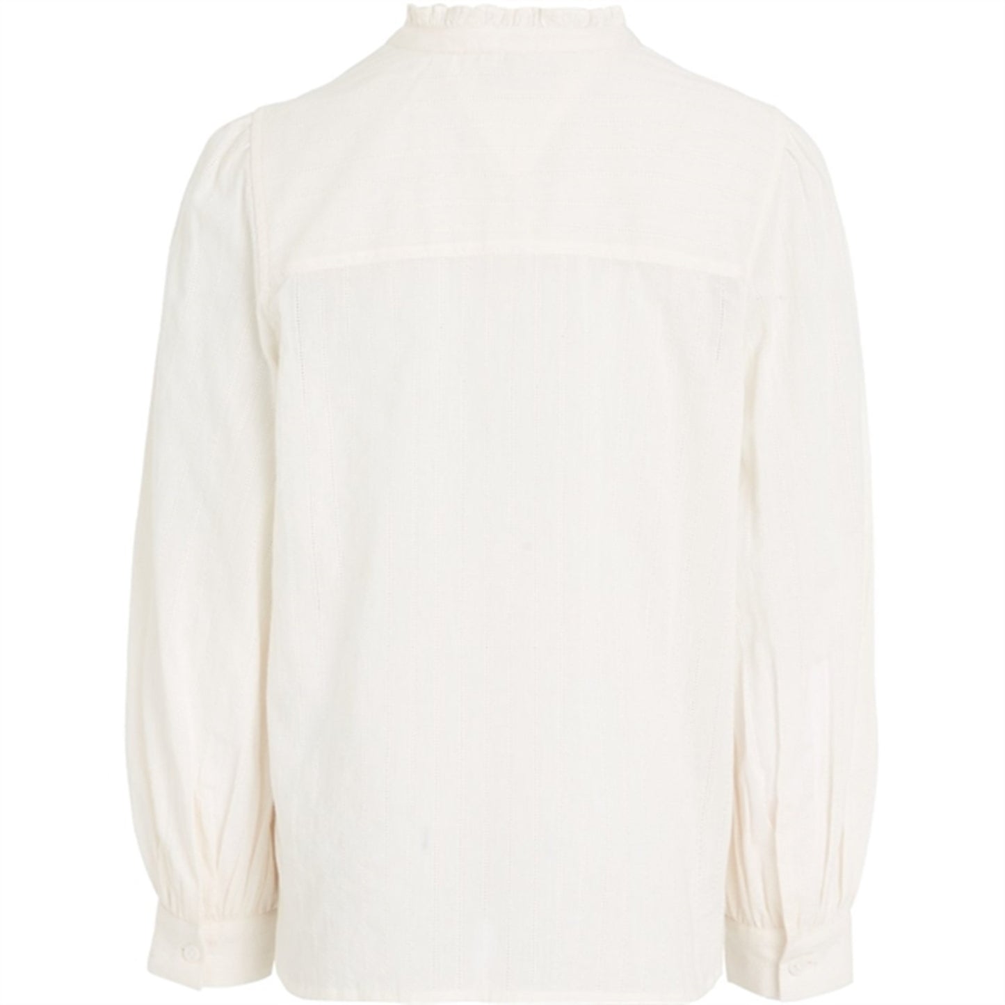 Tommy Hilfiger Ladder Lace Shirt with Frill Collar Ancient White