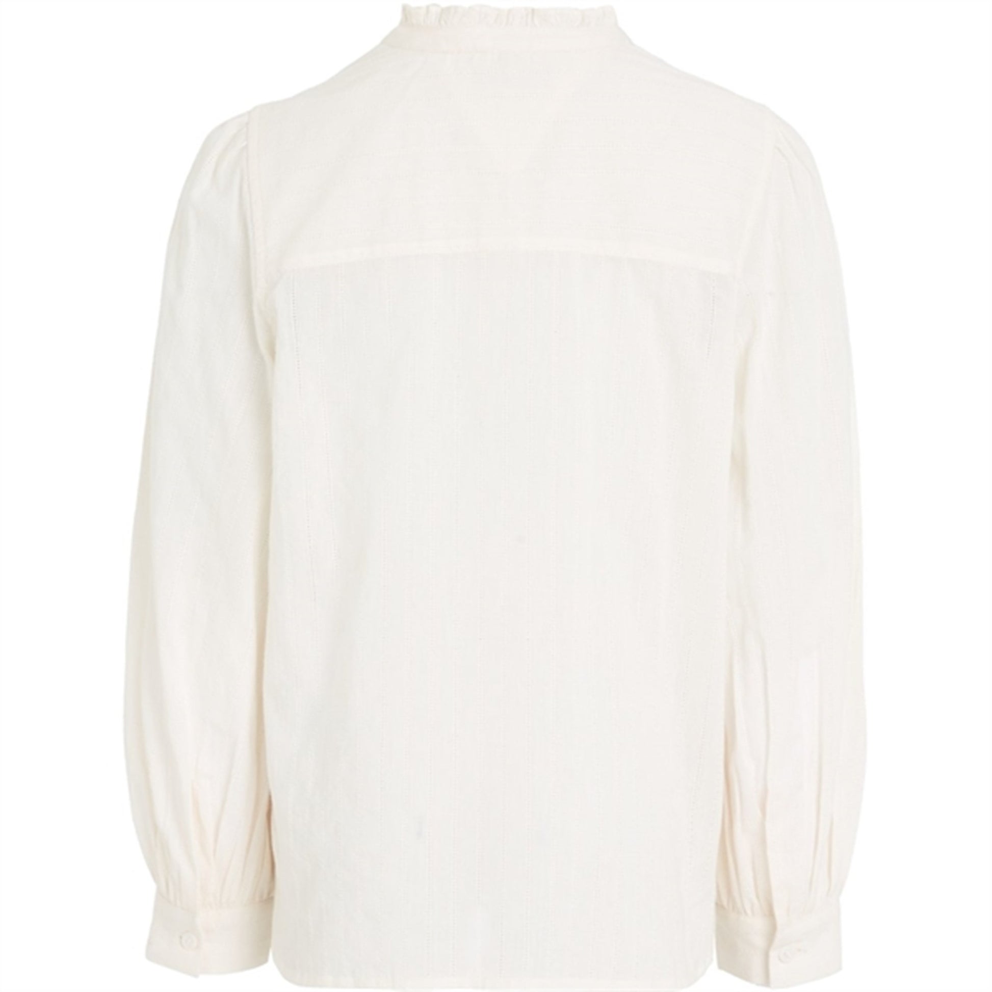 Tommy Hilfiger Ladder Lace Shirt with Frill Collar Ancient White
