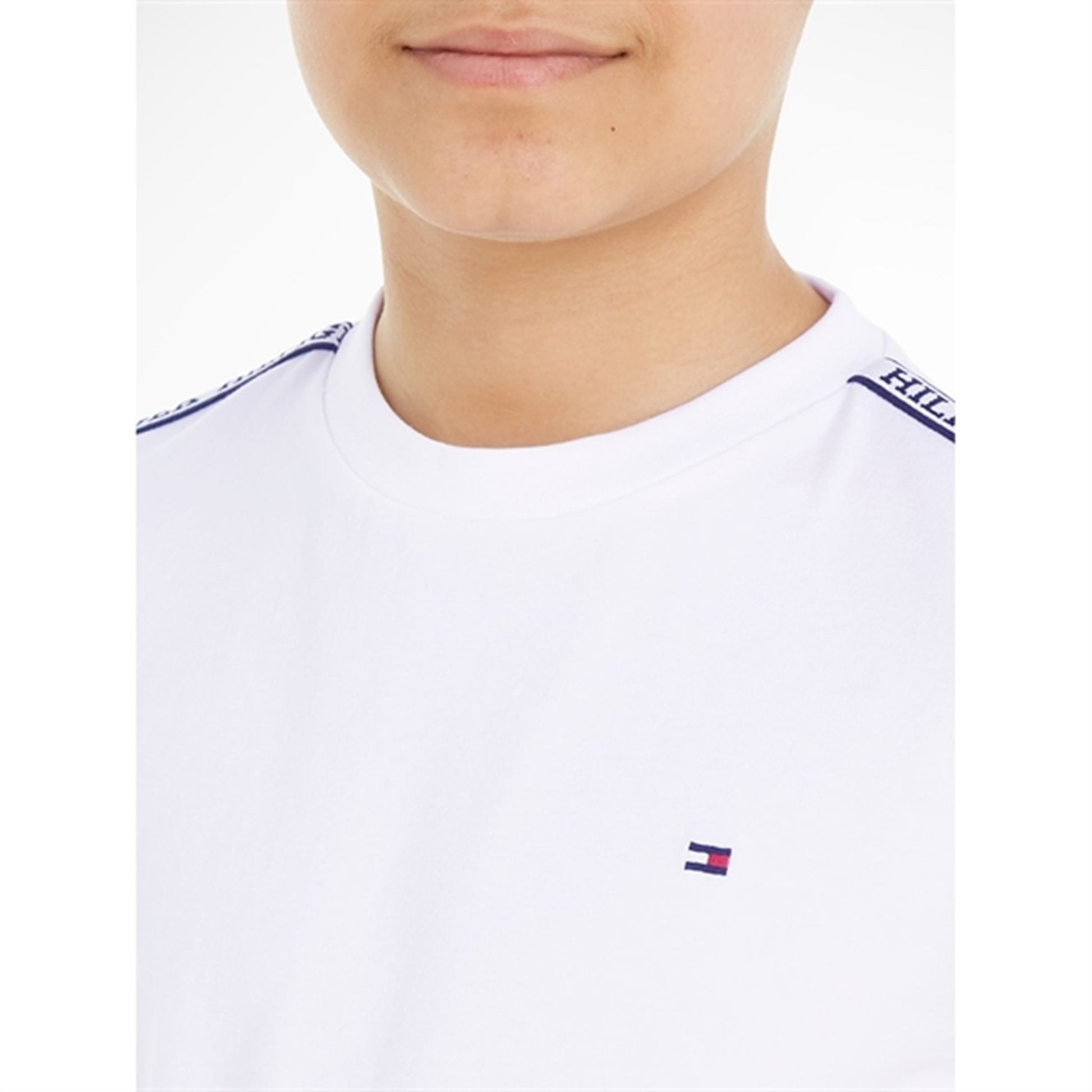 Tommy Hilfiger Tape T-Shirt White