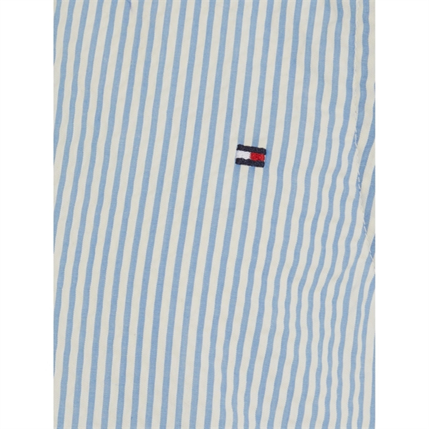 Tommy Hilfiger Seersucker Striped Ruffle Kjole Blue Spell Stripe