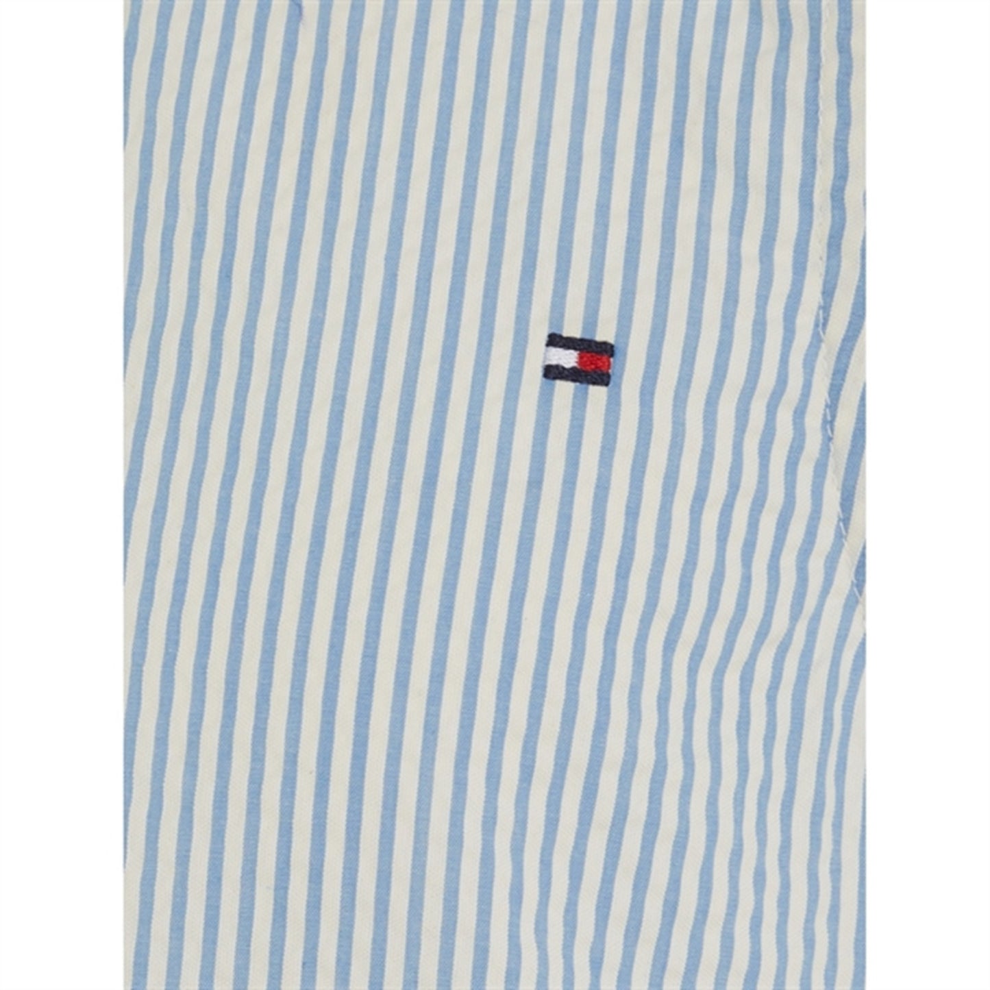 Tommy Hilfiger Seersucker Striped Ruffle Kjole Blue Spell Stripe