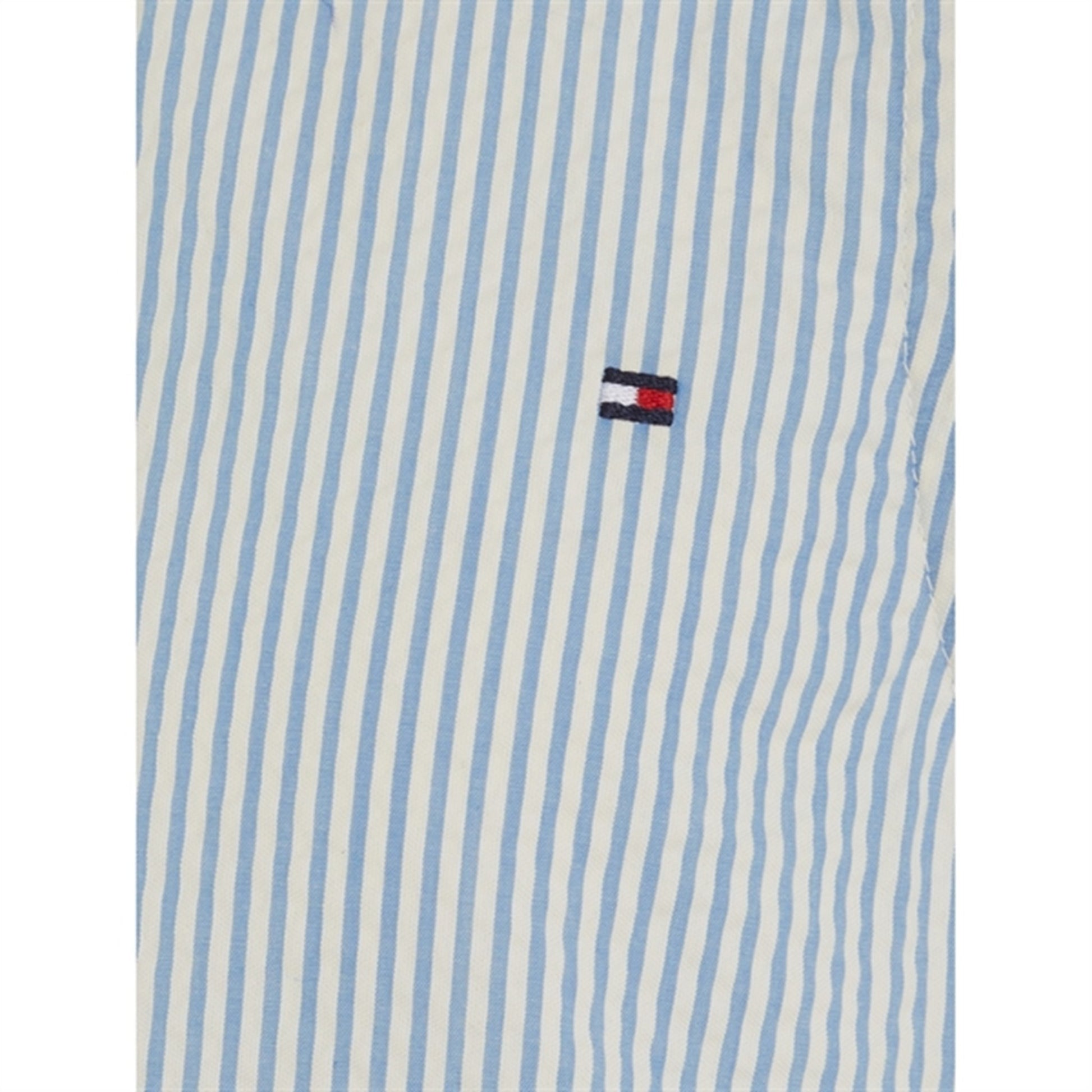 Tommy Hilfiger Seersucker Striped Ruffle Kjole Blue Spell Stripe
