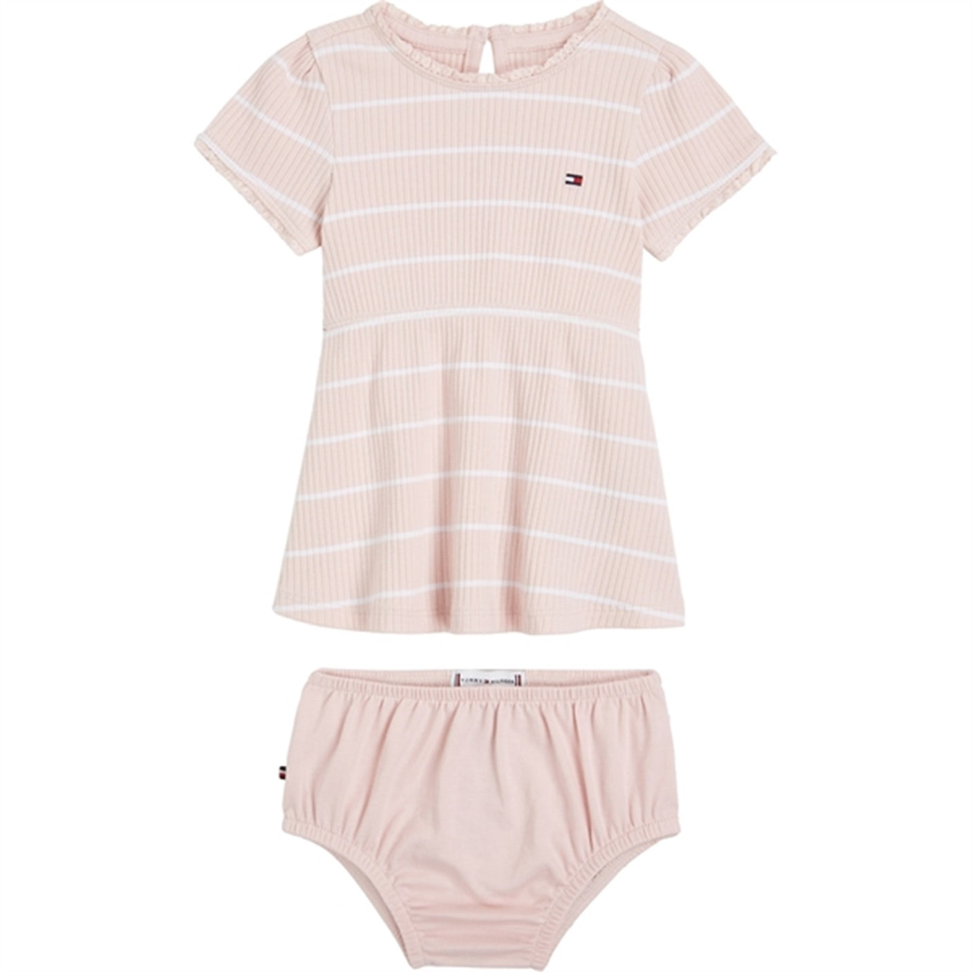 Tommy Hilfiger Baby Striped Rib Dress Whimsy Pink / White Stripe