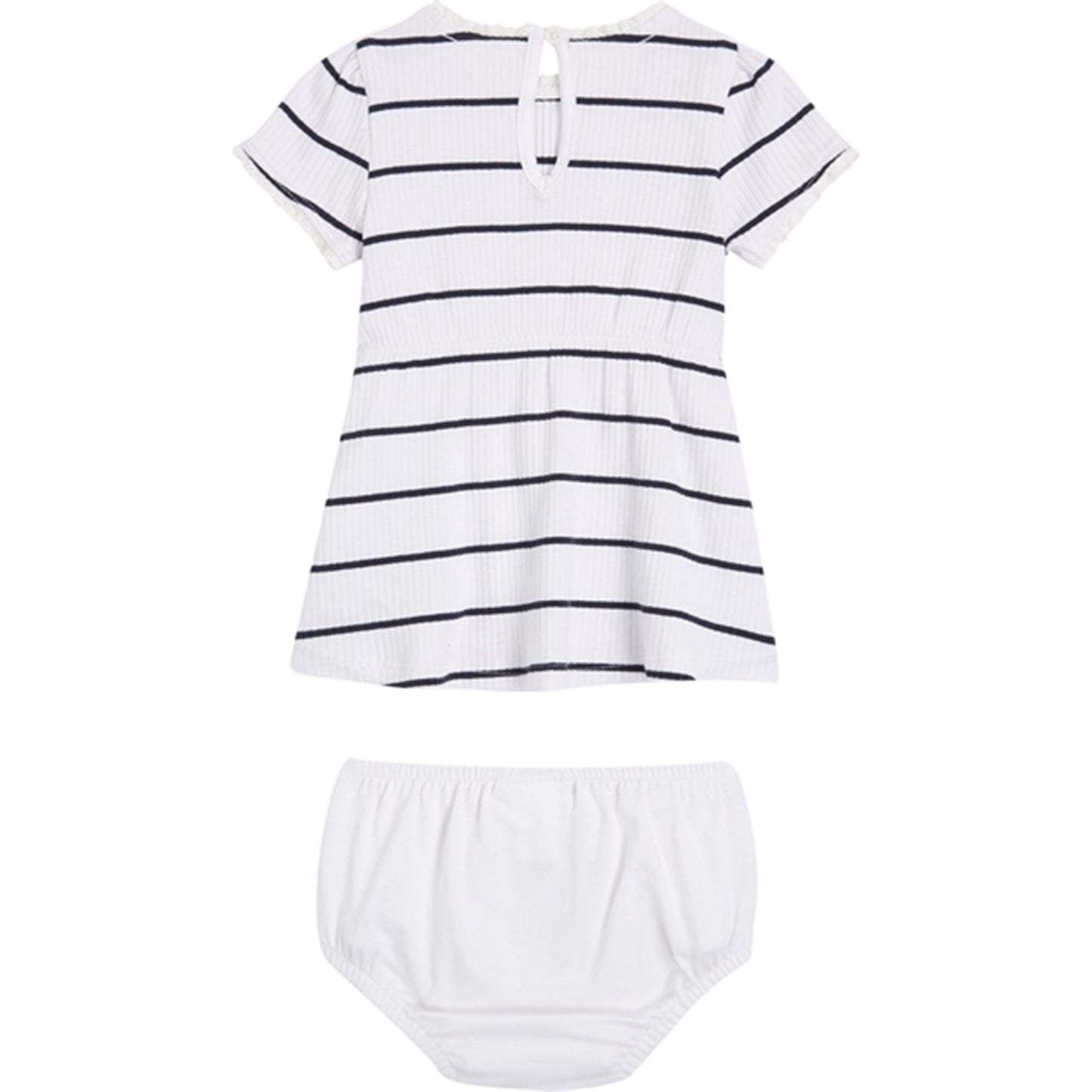 Tommy Hilfiger Baby Striped Rib Dress White / Desert Sky Stripe