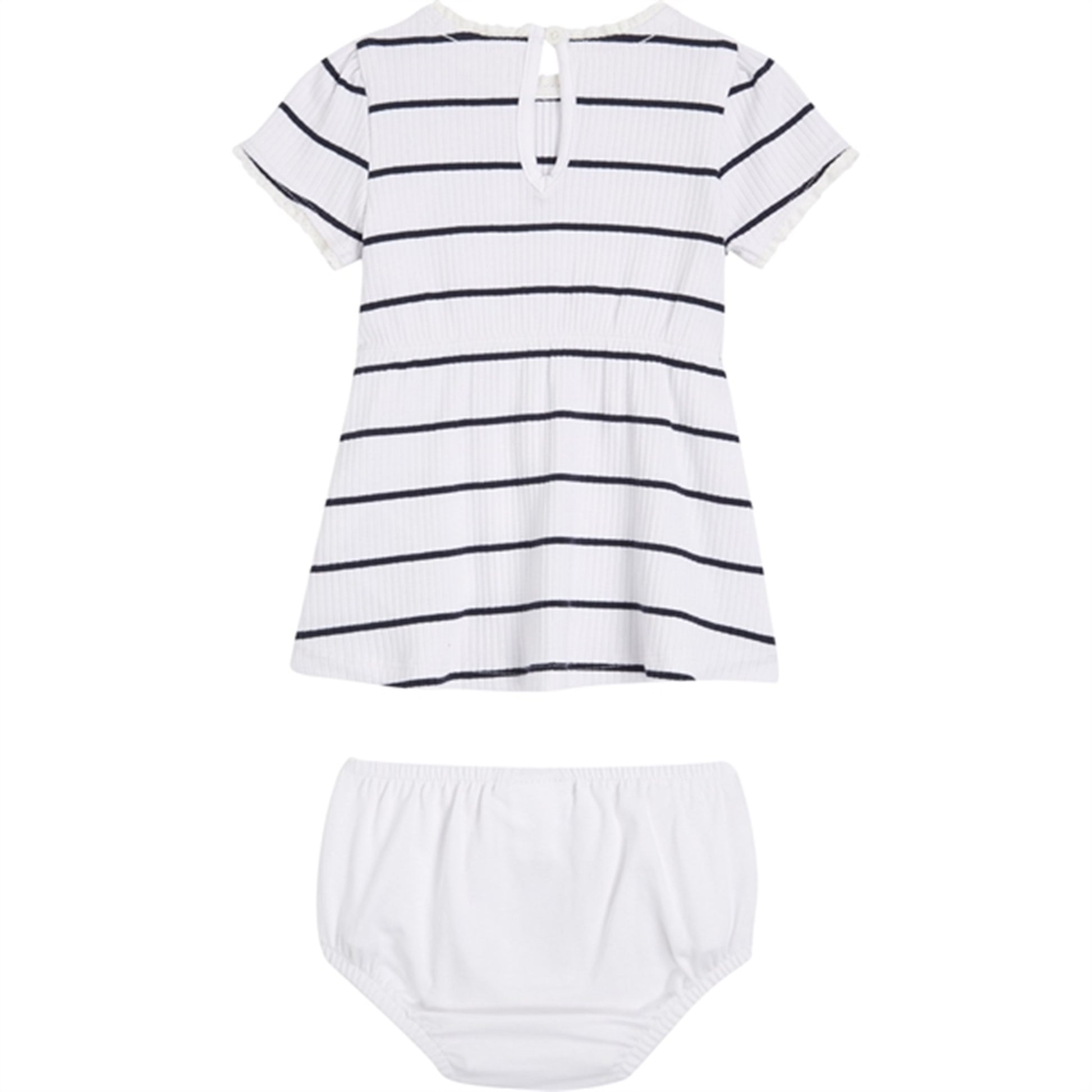 Tommy Hilfiger Baby Striped Rib Dress White / Desert Sky Stripe