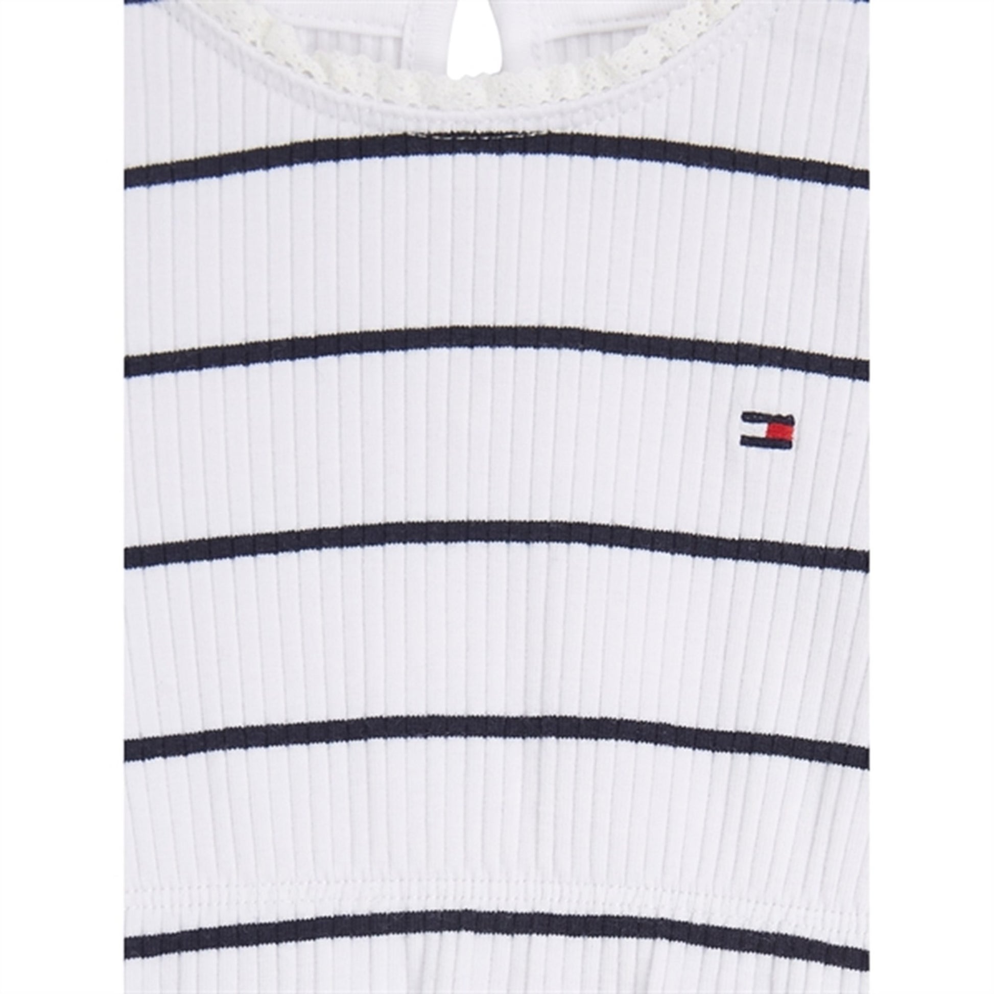 Tommy Hilfiger Baby Striped Rib Dress White / Desert Sky Stripe