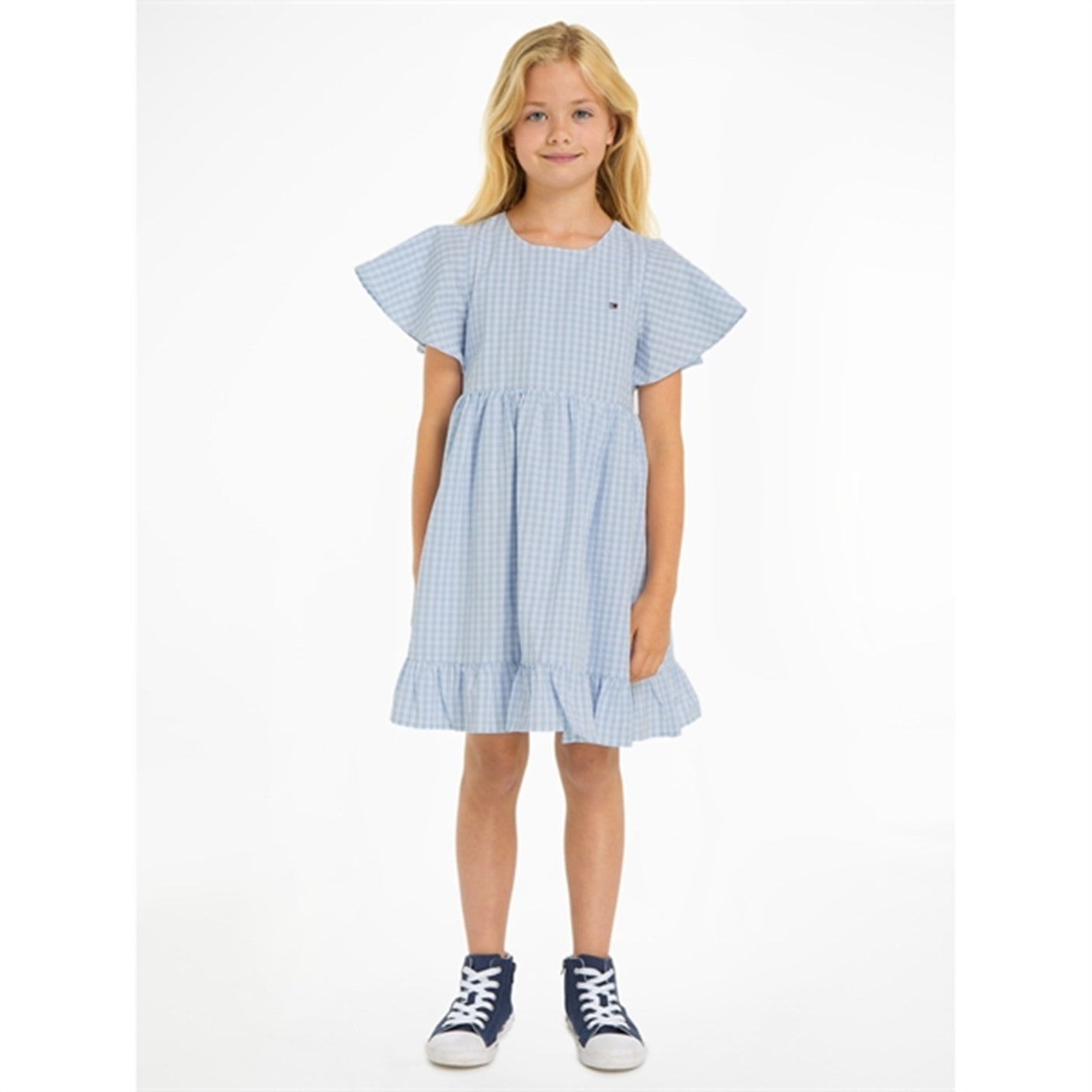 Tommy Hilfiger Gingham Dress Breezy Blue Check