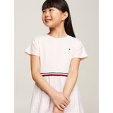 Tommy Hilfiger Gingham Combi Dress Whimsy Pink Check