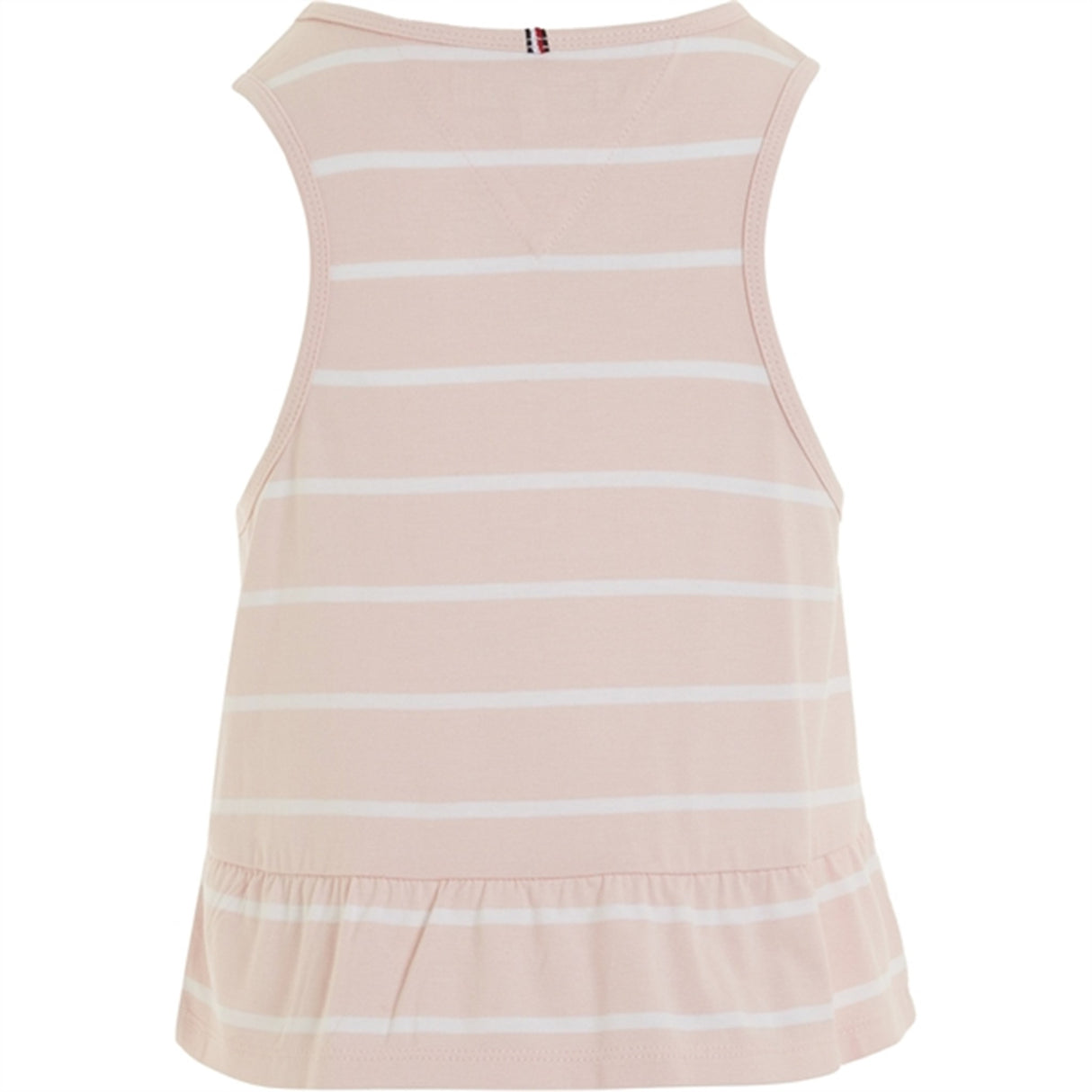 Tommy Hilfiger Peplum Stripe Blouse Whimsy Pink Stripe