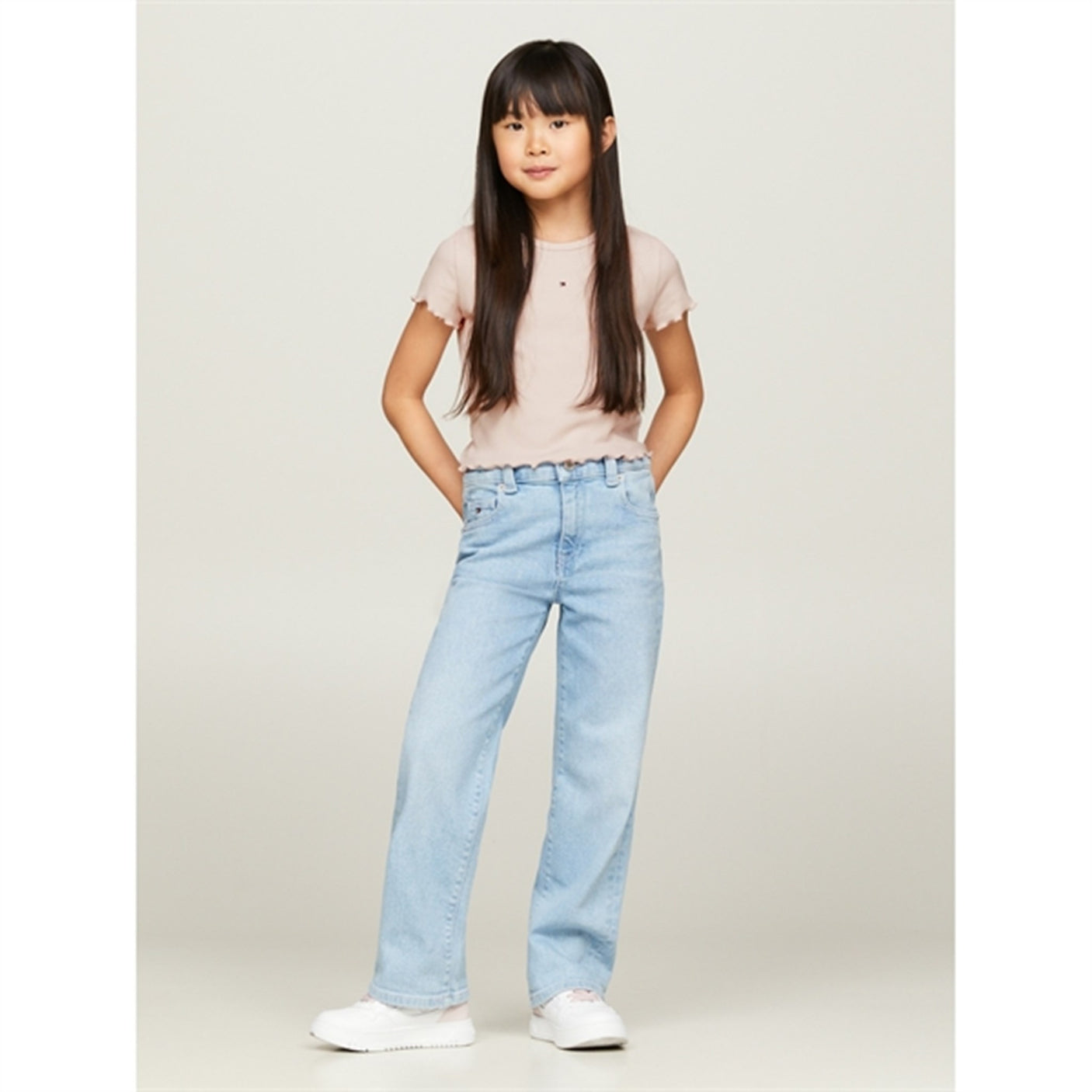 Tommy Hilfiger Essential Rib Blouse Whimsy Pink