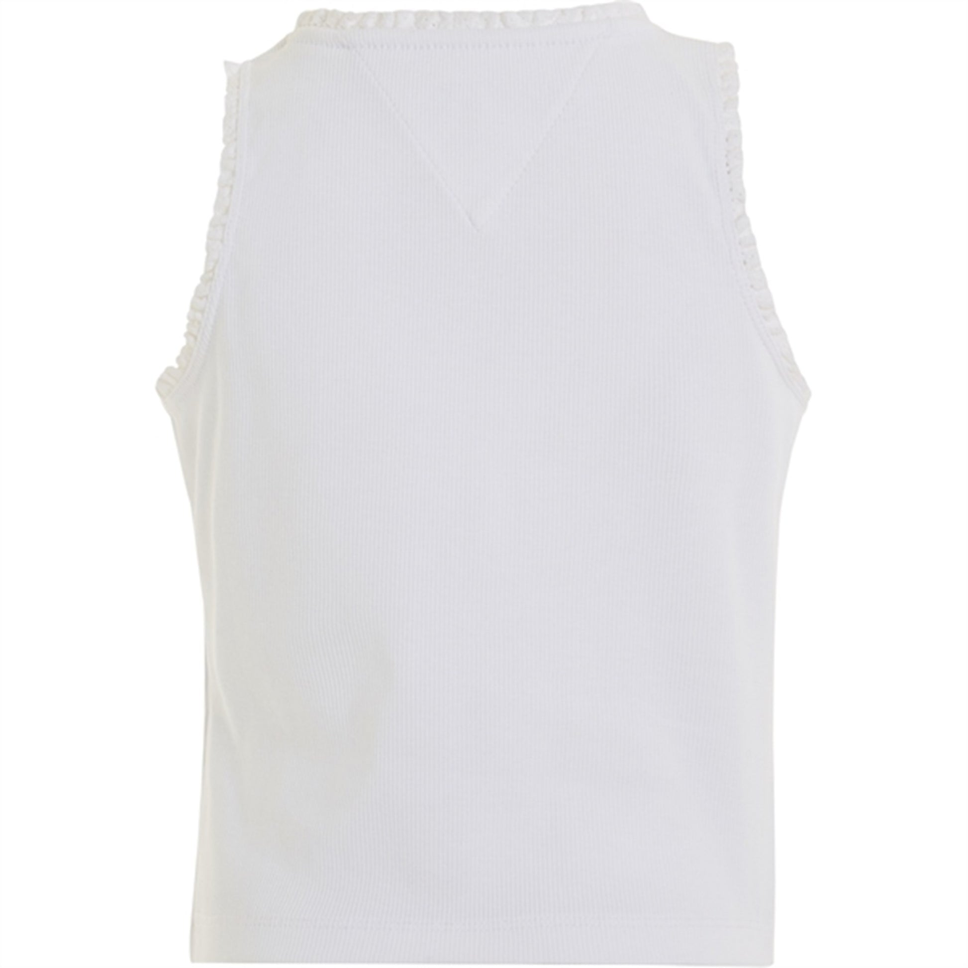 Tommy Hilfiger Essential Rib Lace Tank Top White