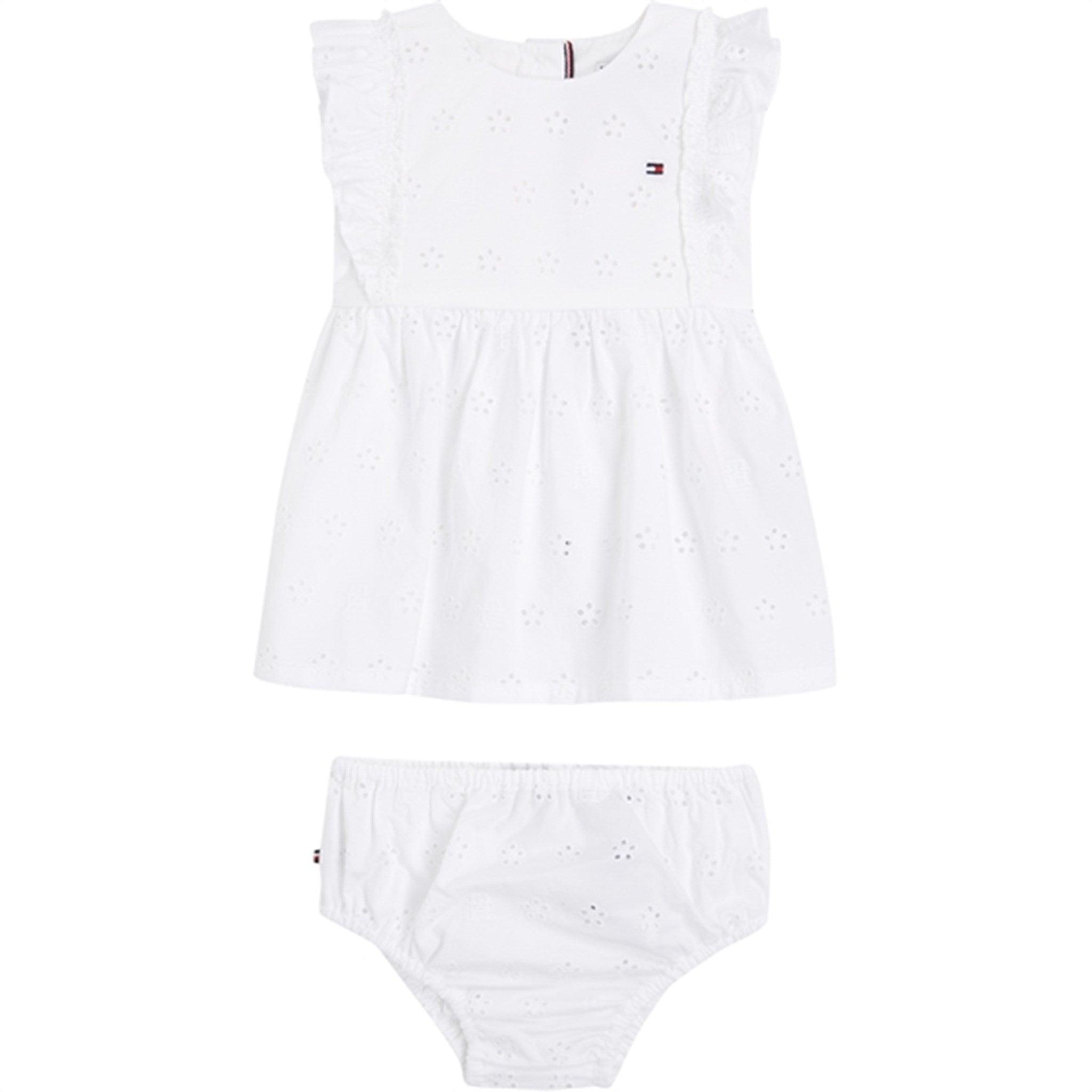 Tommy Hilfiger Baby Embroidery Dress White