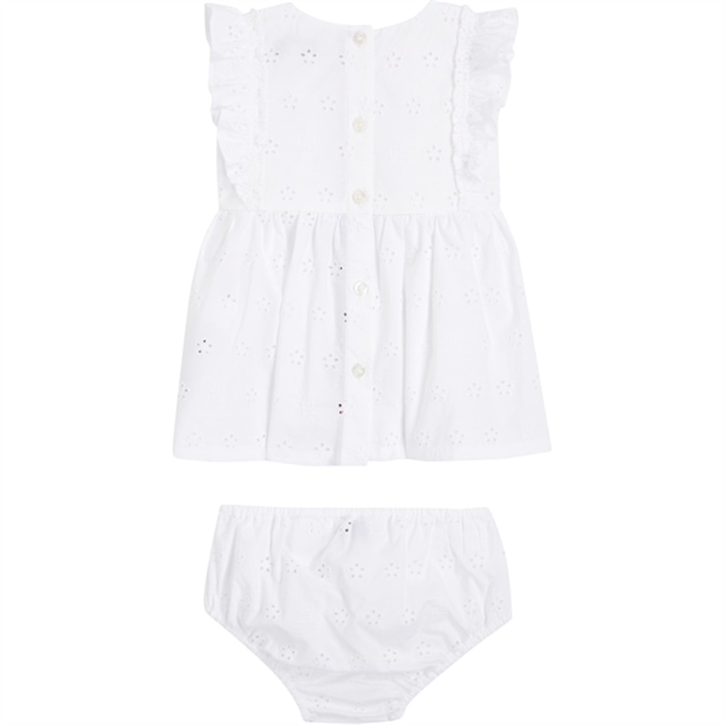 Tommy Hilfiger Baby Embroidery Dress White