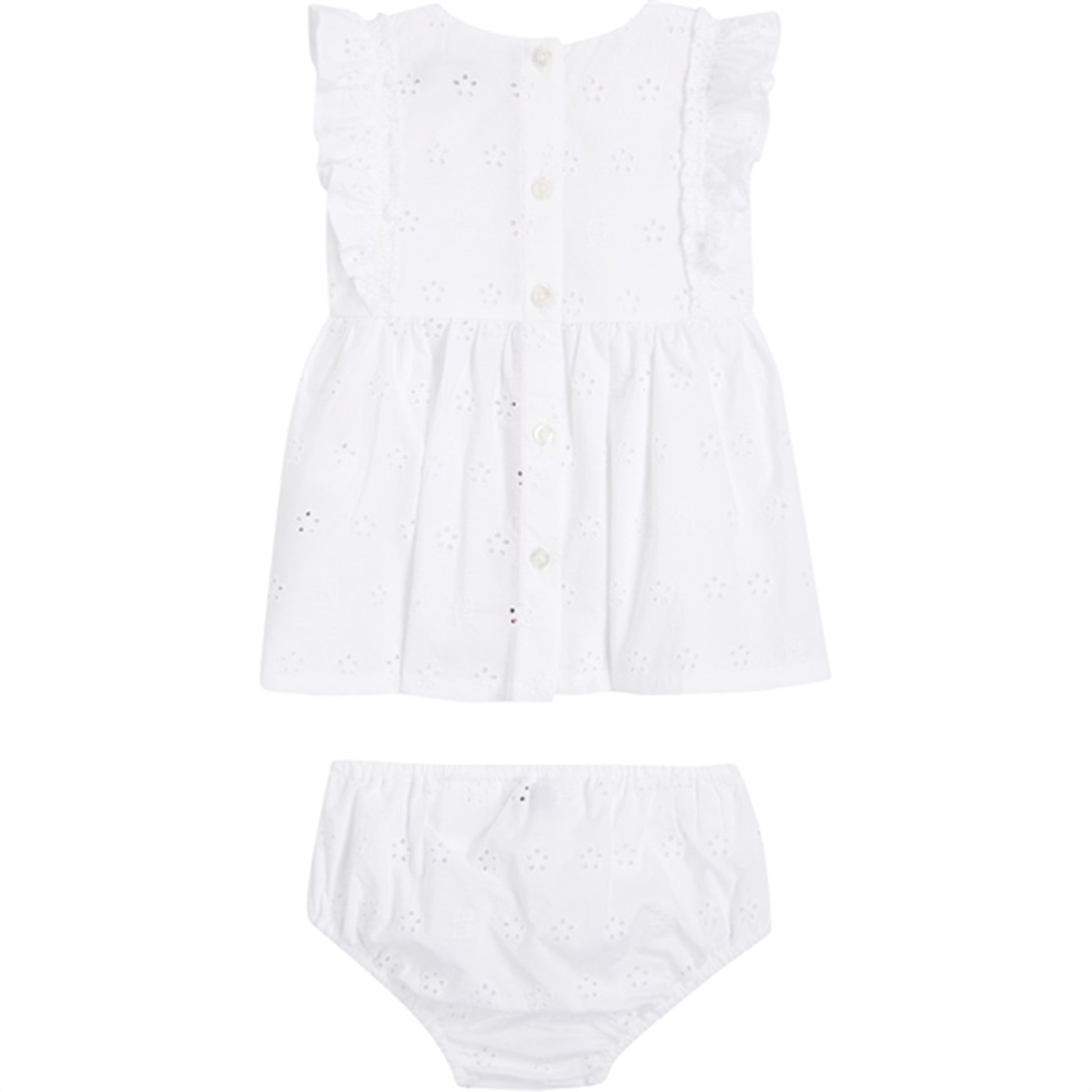 Tommy Hilfiger Baby Embroidery Dress White