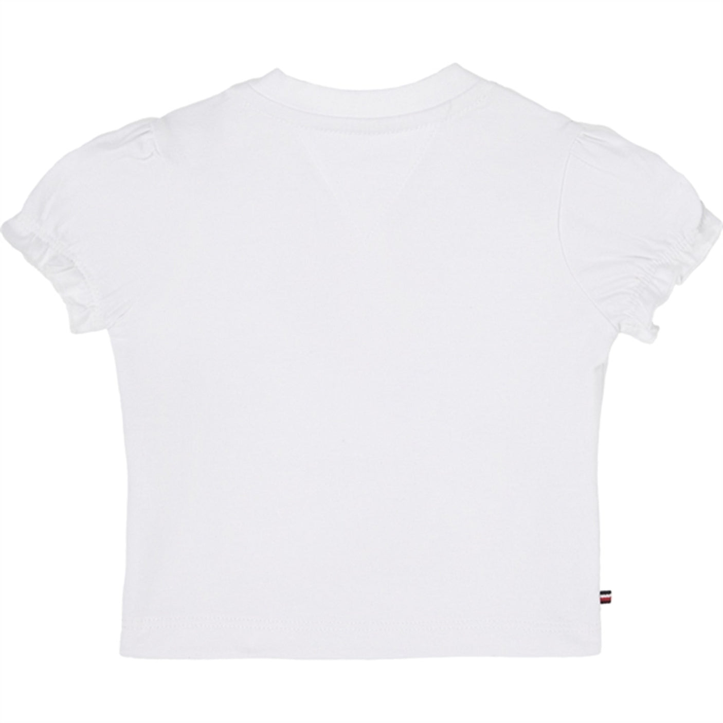 Tommy Hilfiger Baby Ruffle Gingham Flag T-Shirt White