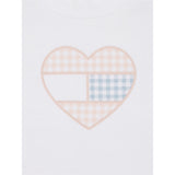 Tommy Hilfiger Baby Ruffle Gingham Flag T-Shirt White
