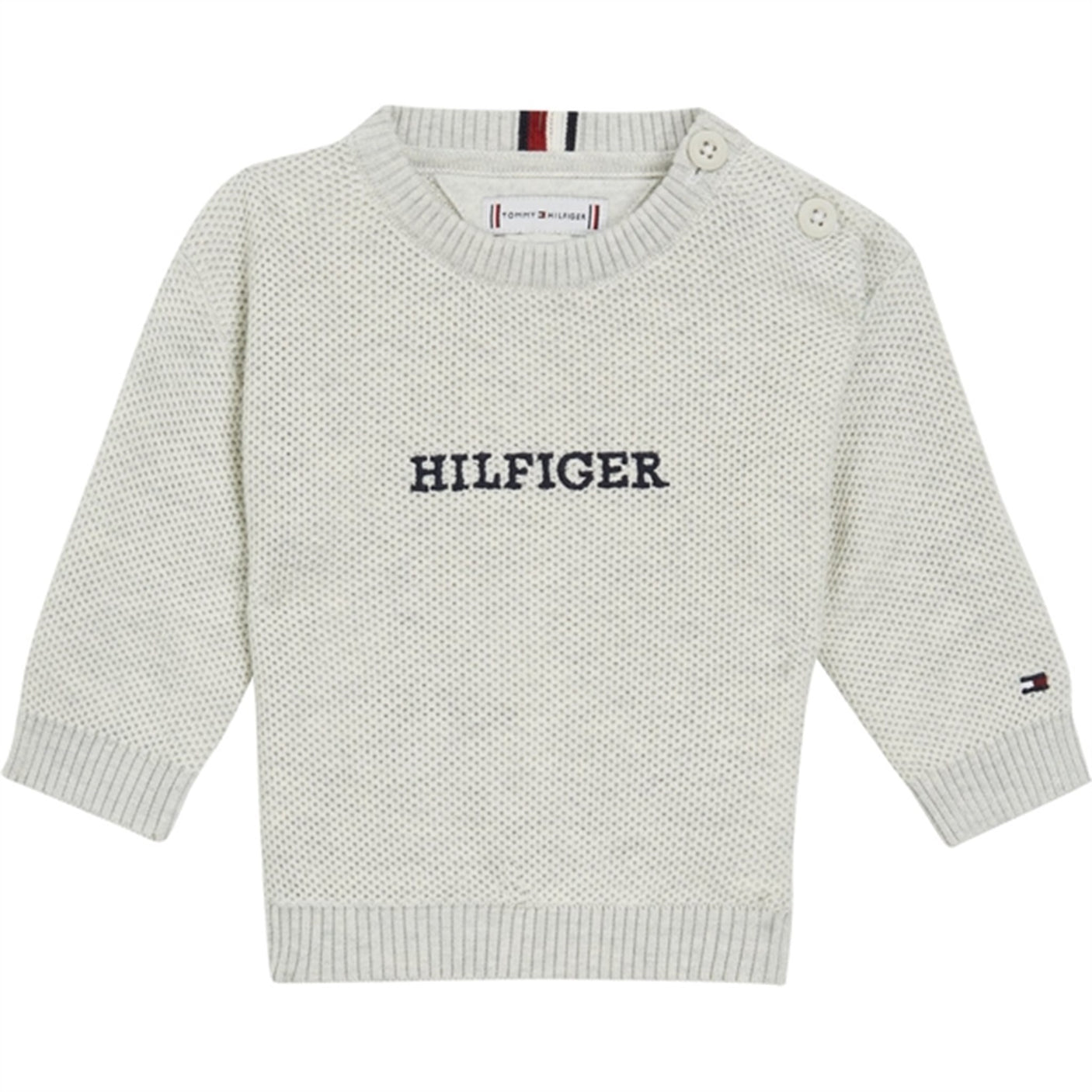 Tommy Hilfiger Baby Monotype Sweater New Light Grey Heather