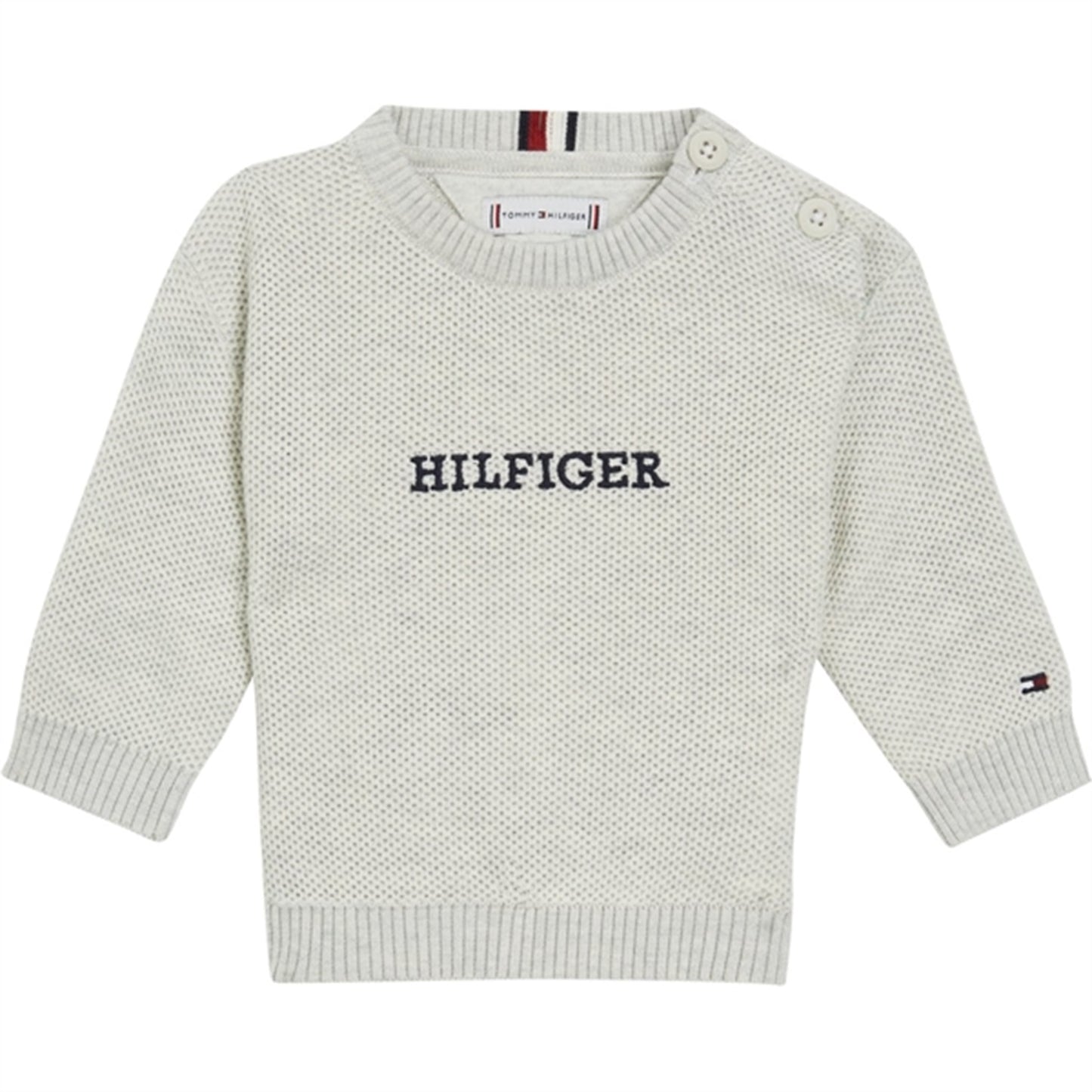 Tommy Hilfiger Baby Monotype Sweater New Light Grey Heather