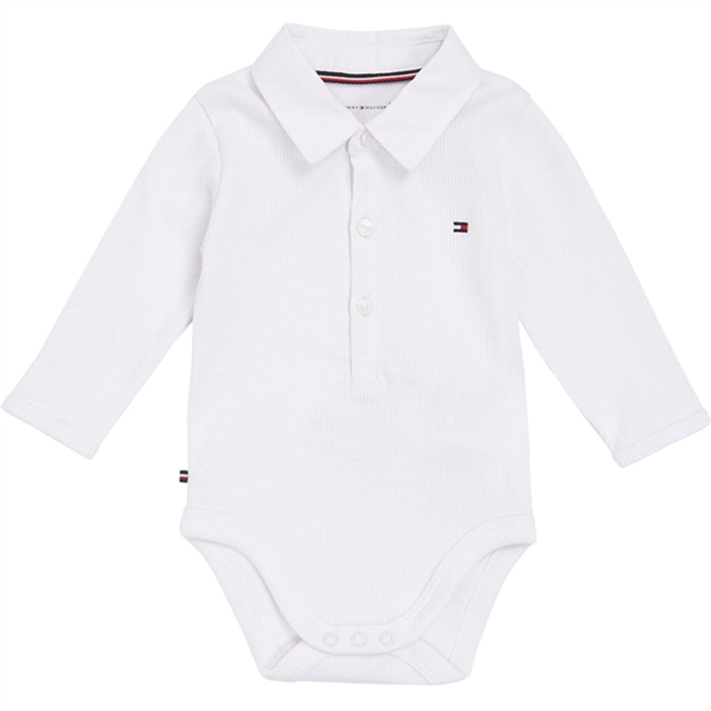 Tommy Hilfiger Baby Rib Collar Body White