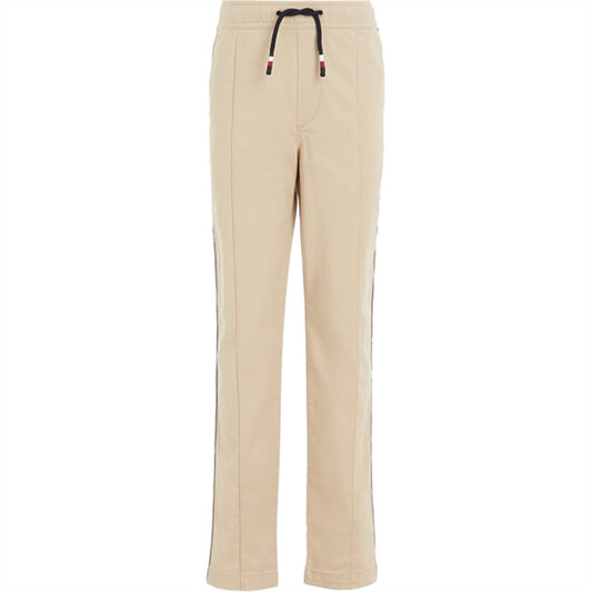 Tommy Hilfiger Monotype Tape Pull On Pants White Clay