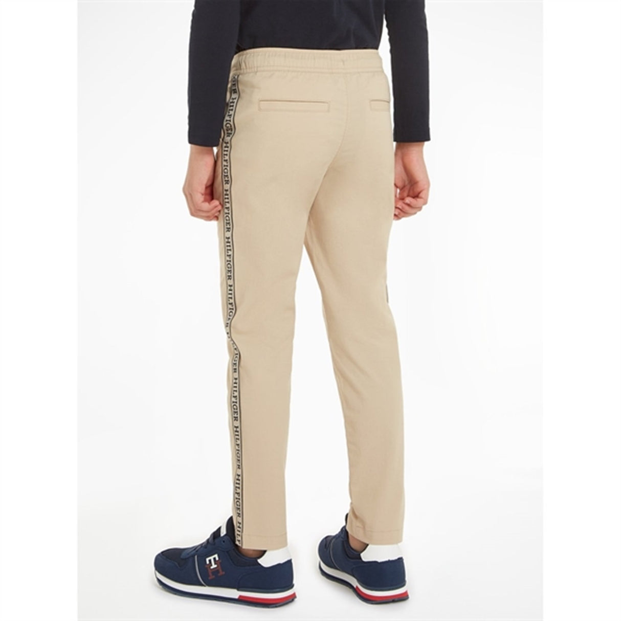 Tommy Hilfiger Monotype Tape Pull On Pants White Clay