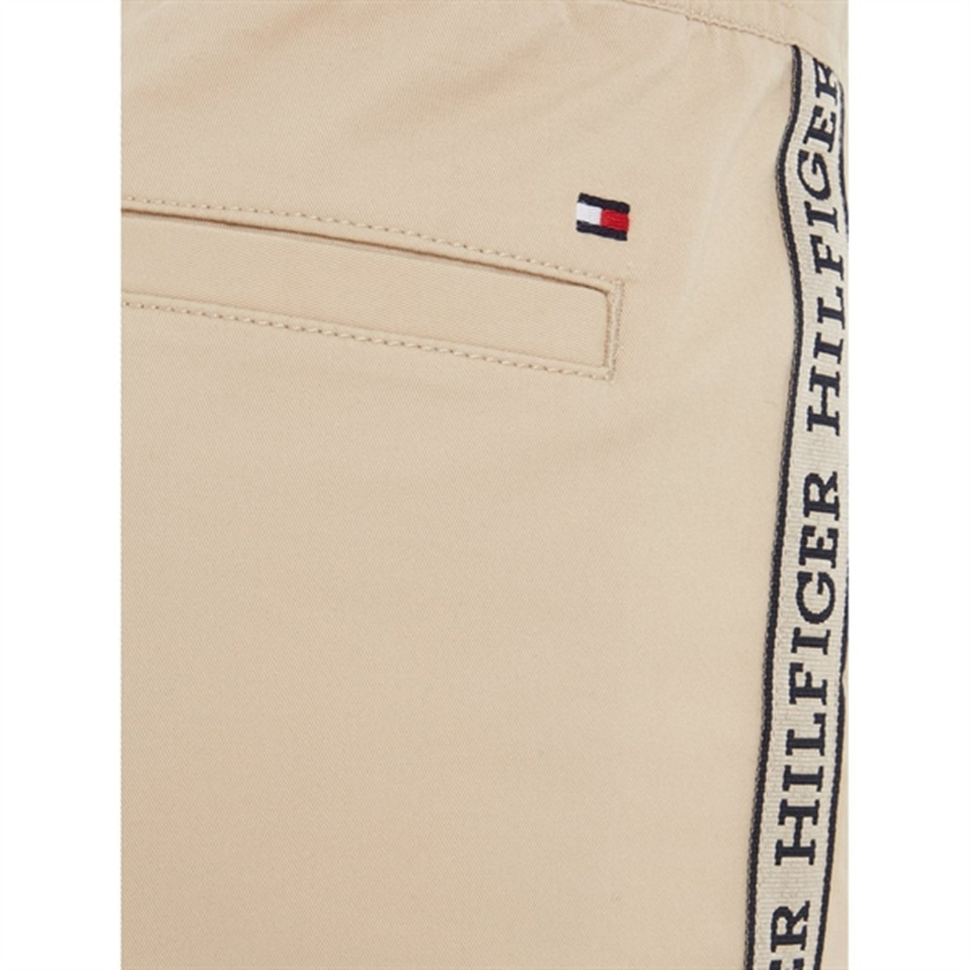 Tommy Hilfiger Monotype Tape Pull On Pants White Clay