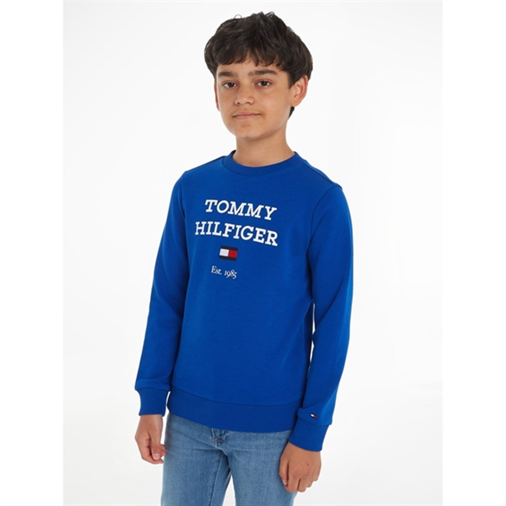 Tommy Hilfiger Th Logo Sweatshirt Ultra Blue