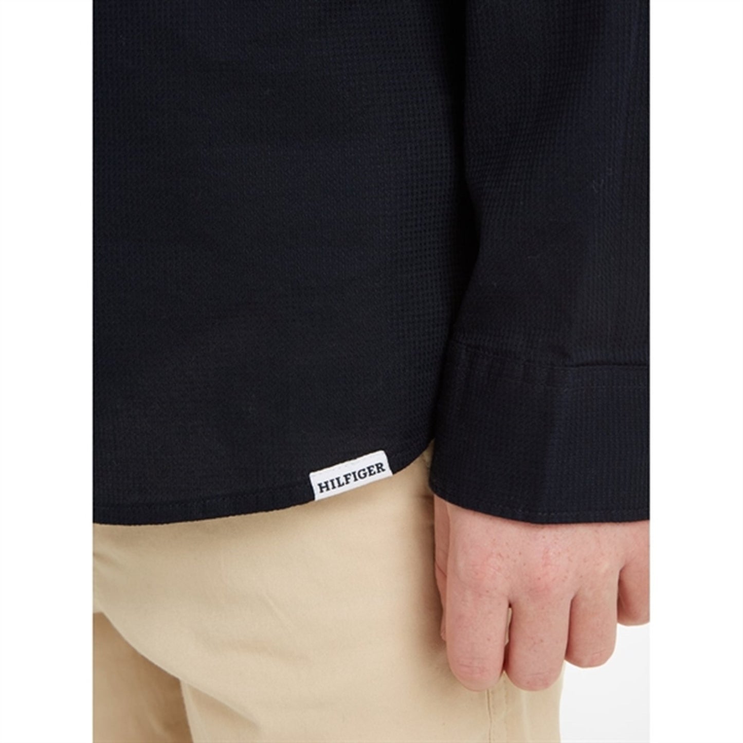 Tommy Hilfiger Solid Waffle Shirt Desert Sky